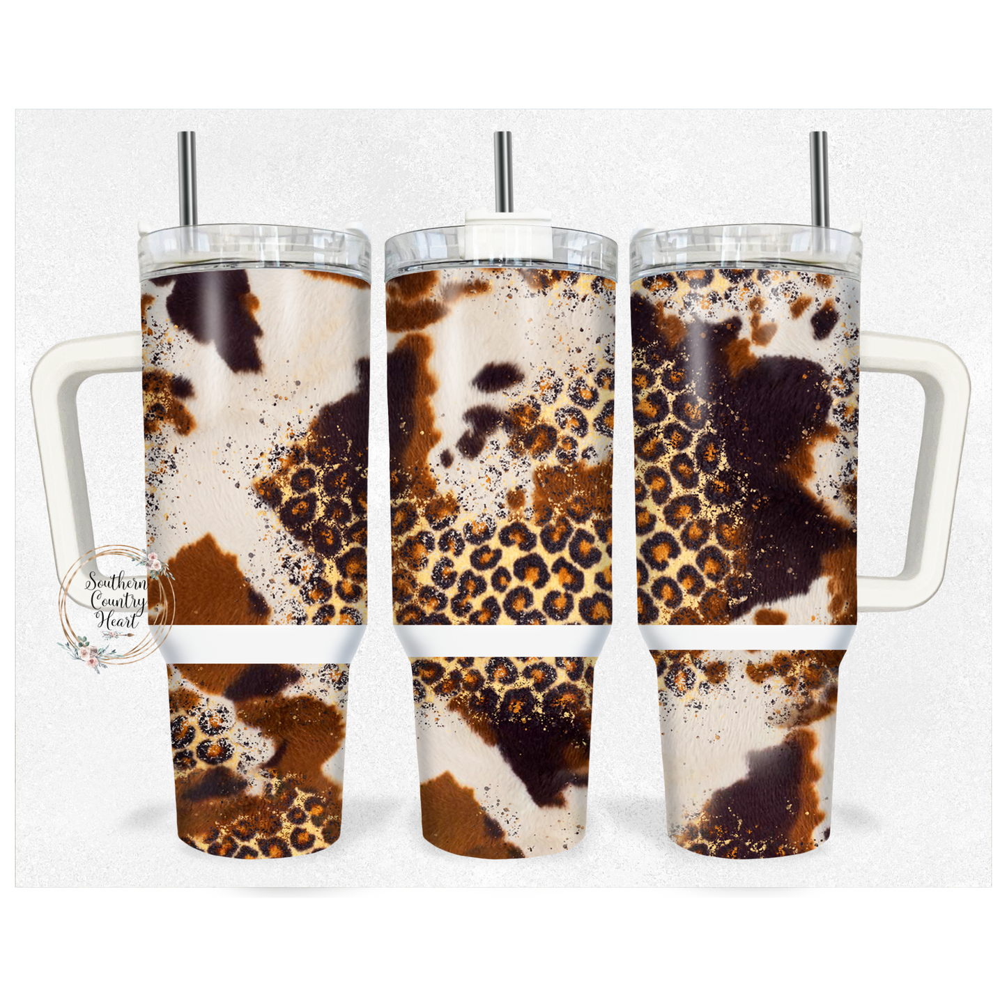 Cow Leopard - 40oz Tumbler