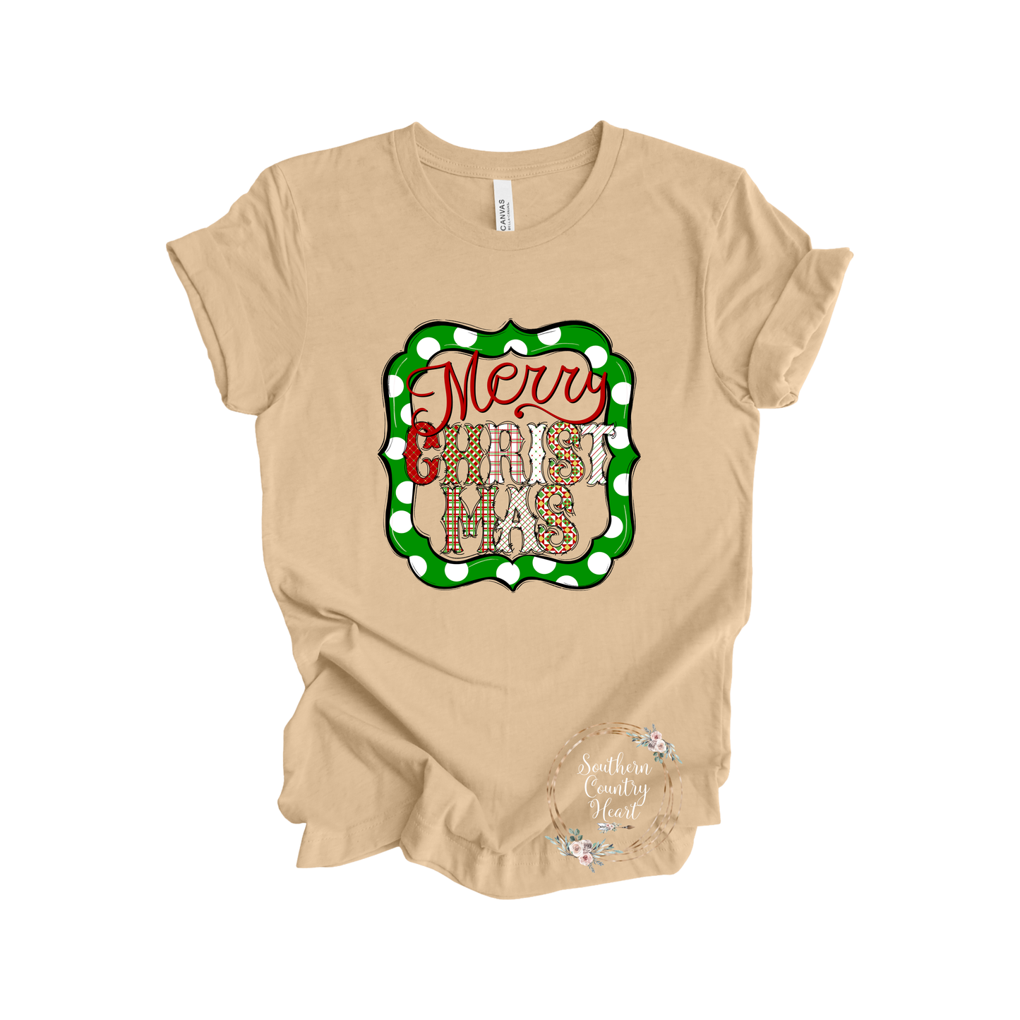 Merry Christmas With Frame Tee-Shirt