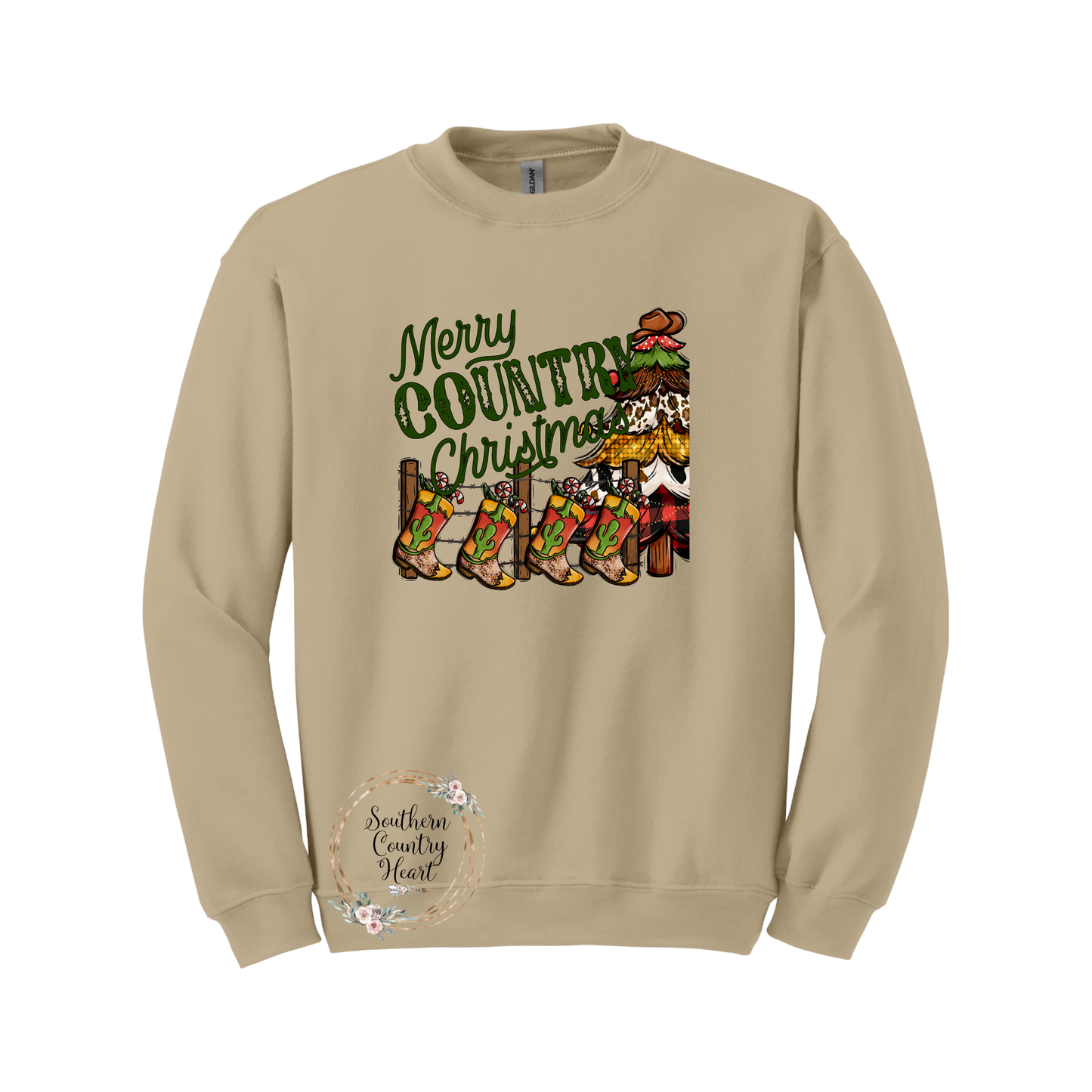 Merry Country Christmas Sweatshirt