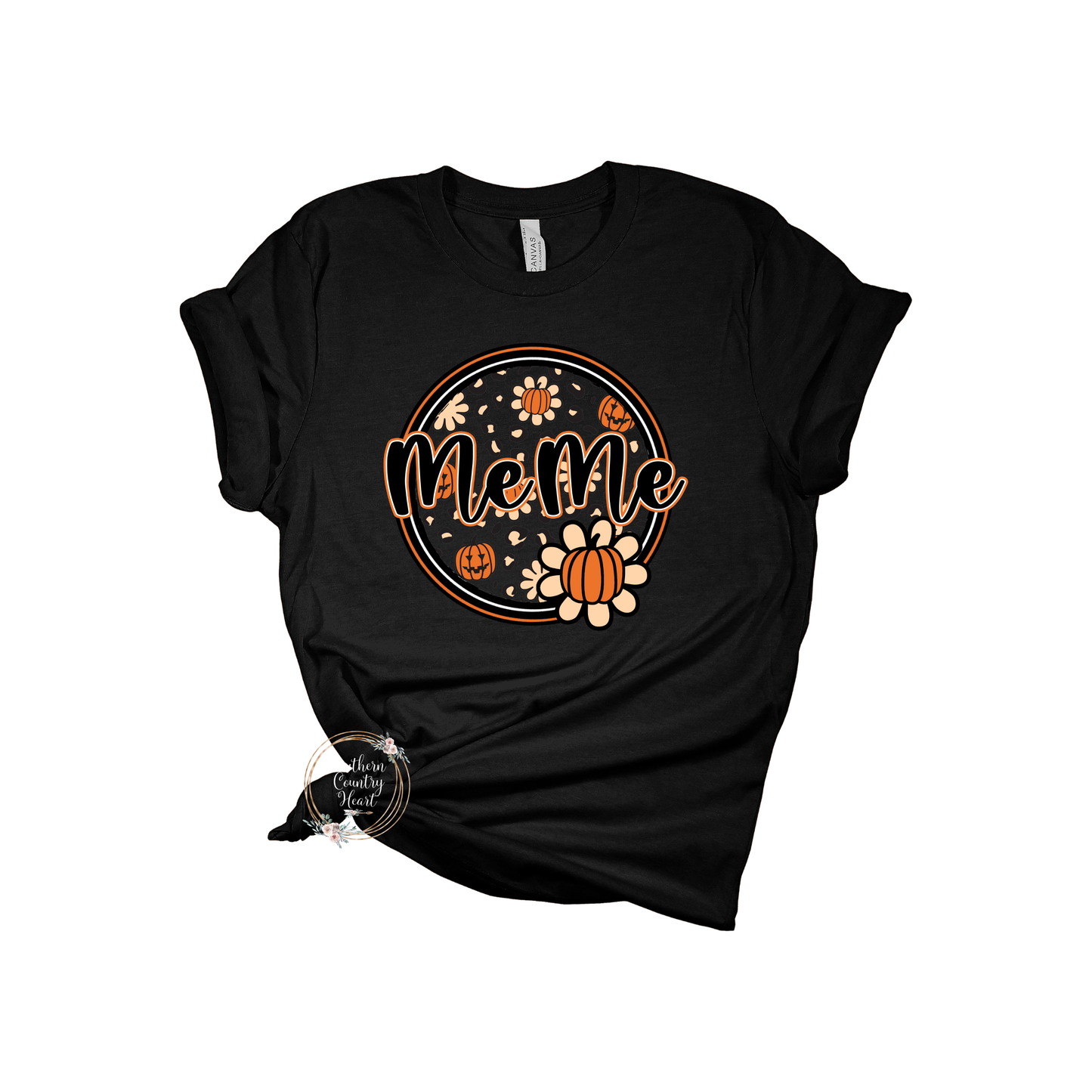 Pumpkin Circle MeMe Tee-Shirt