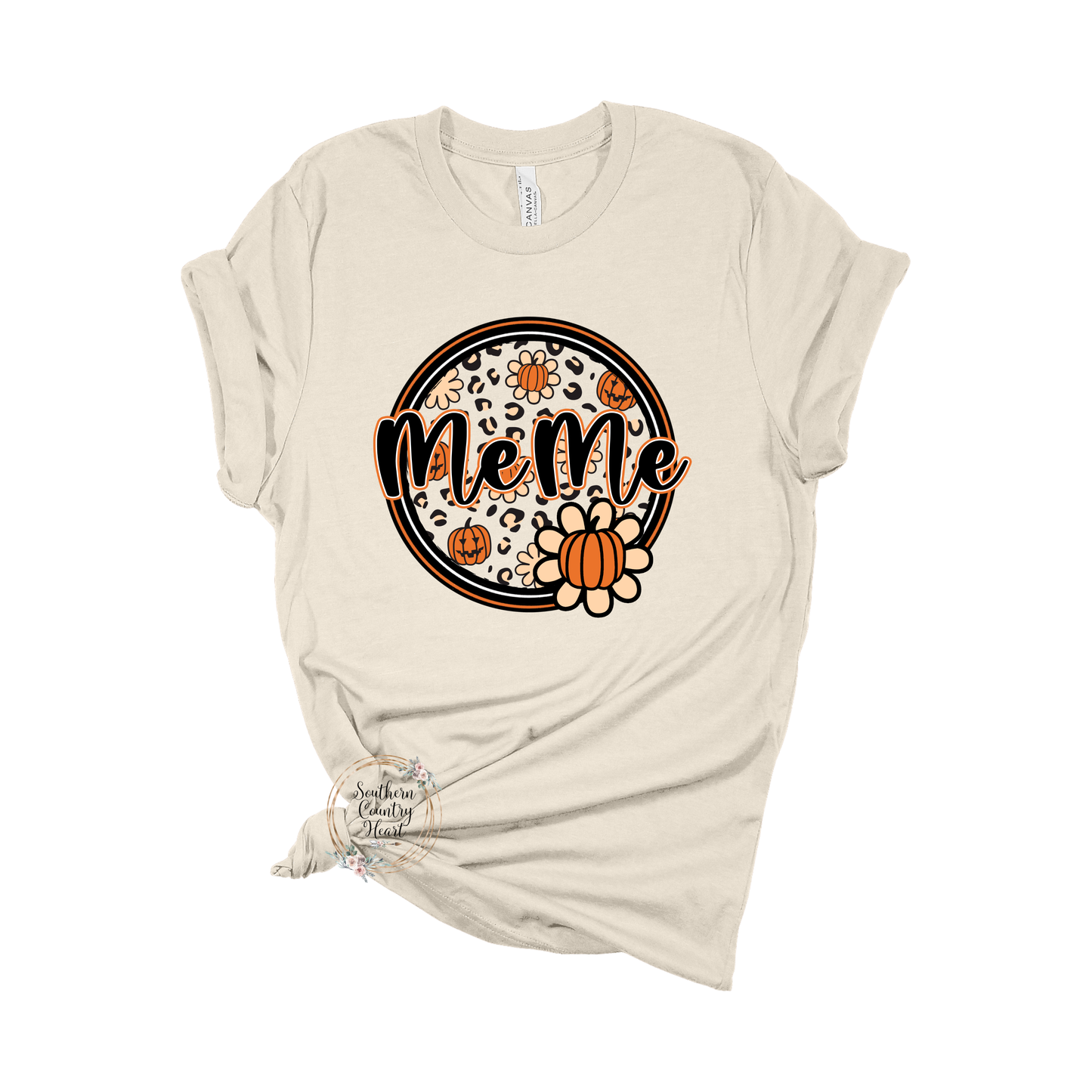 Pumpkin Circle MeMe Tee-Shirt