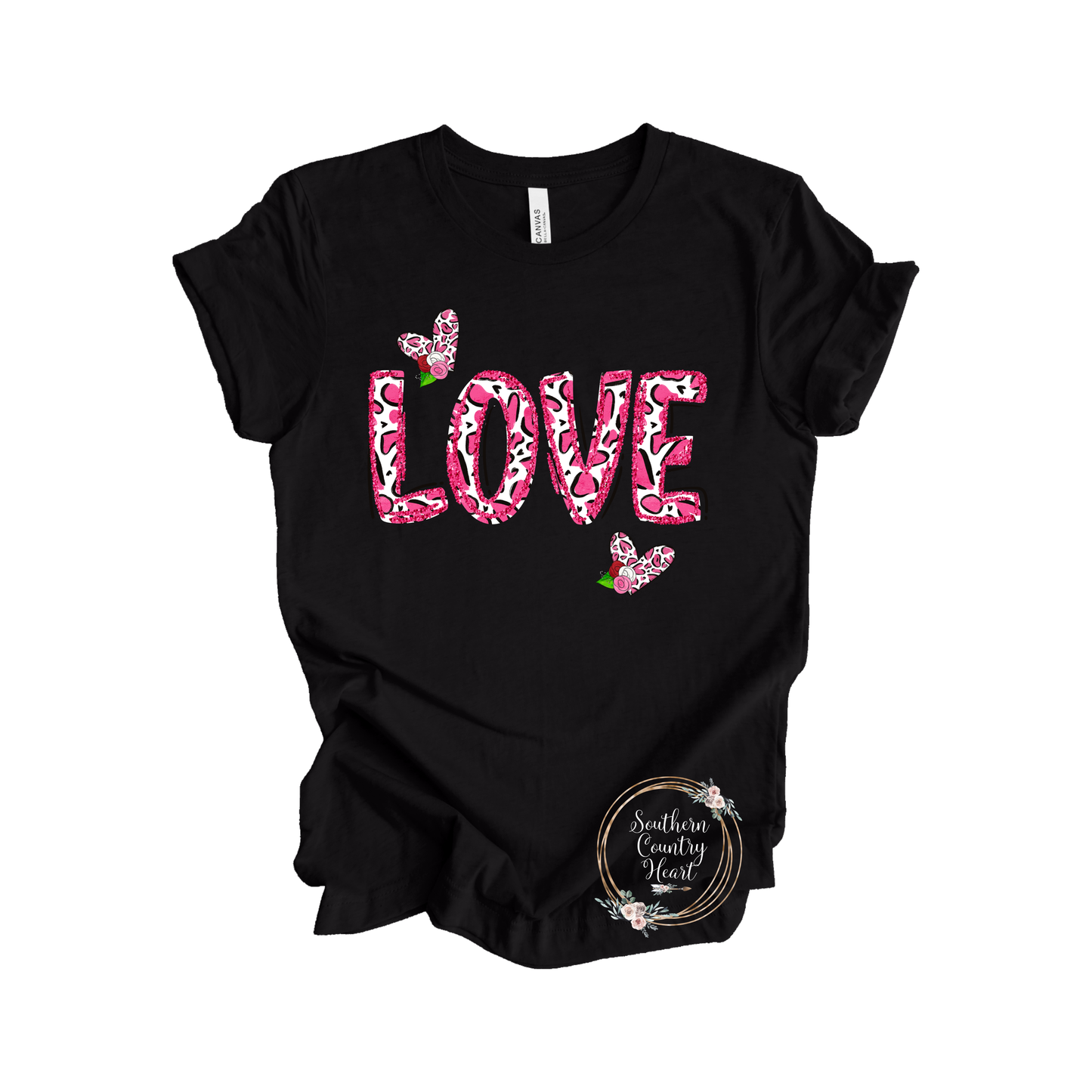 Valentine Sparkle Love Tee-Shirt