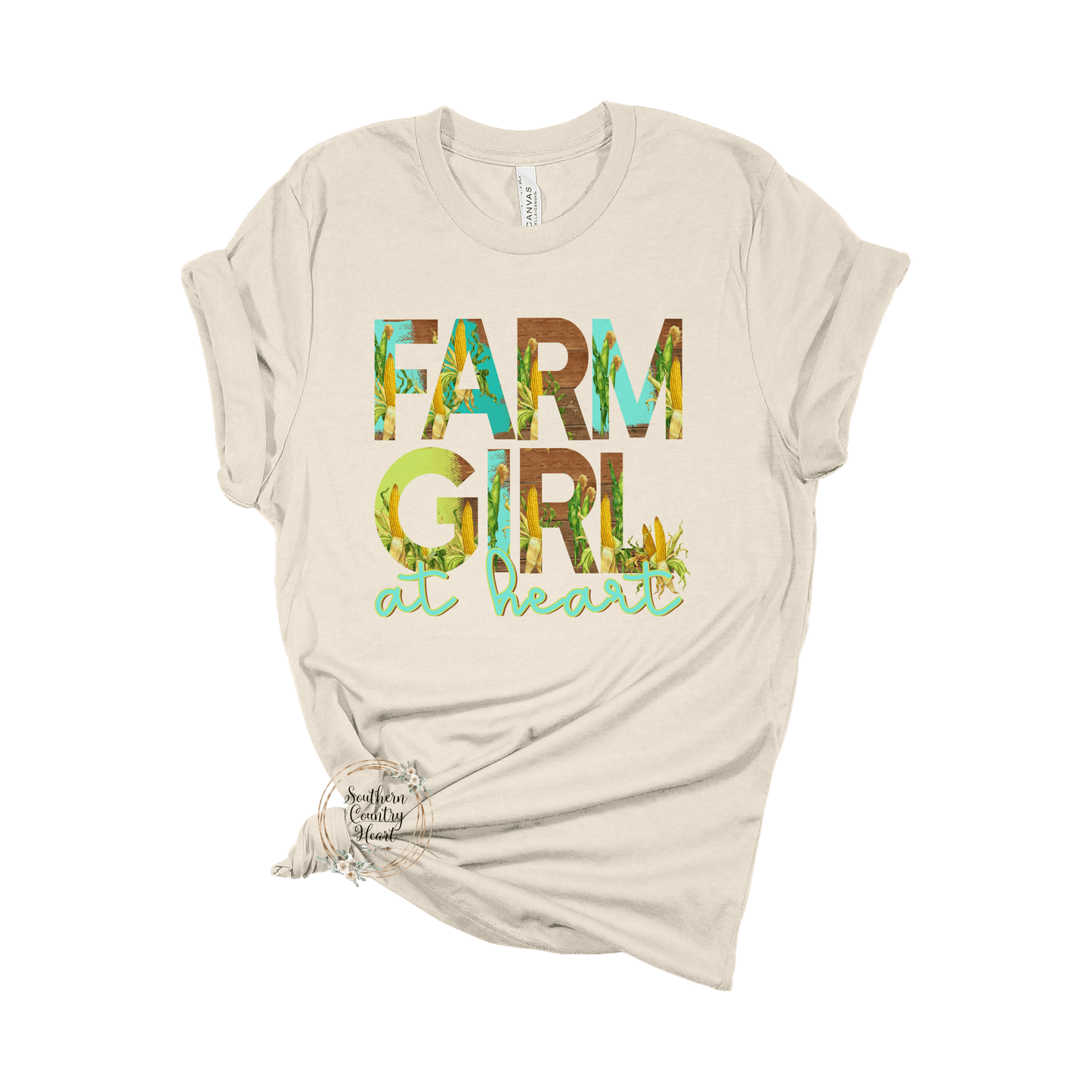 Farm Girl at Heart Tee - Shirt - southerncountryheart.com