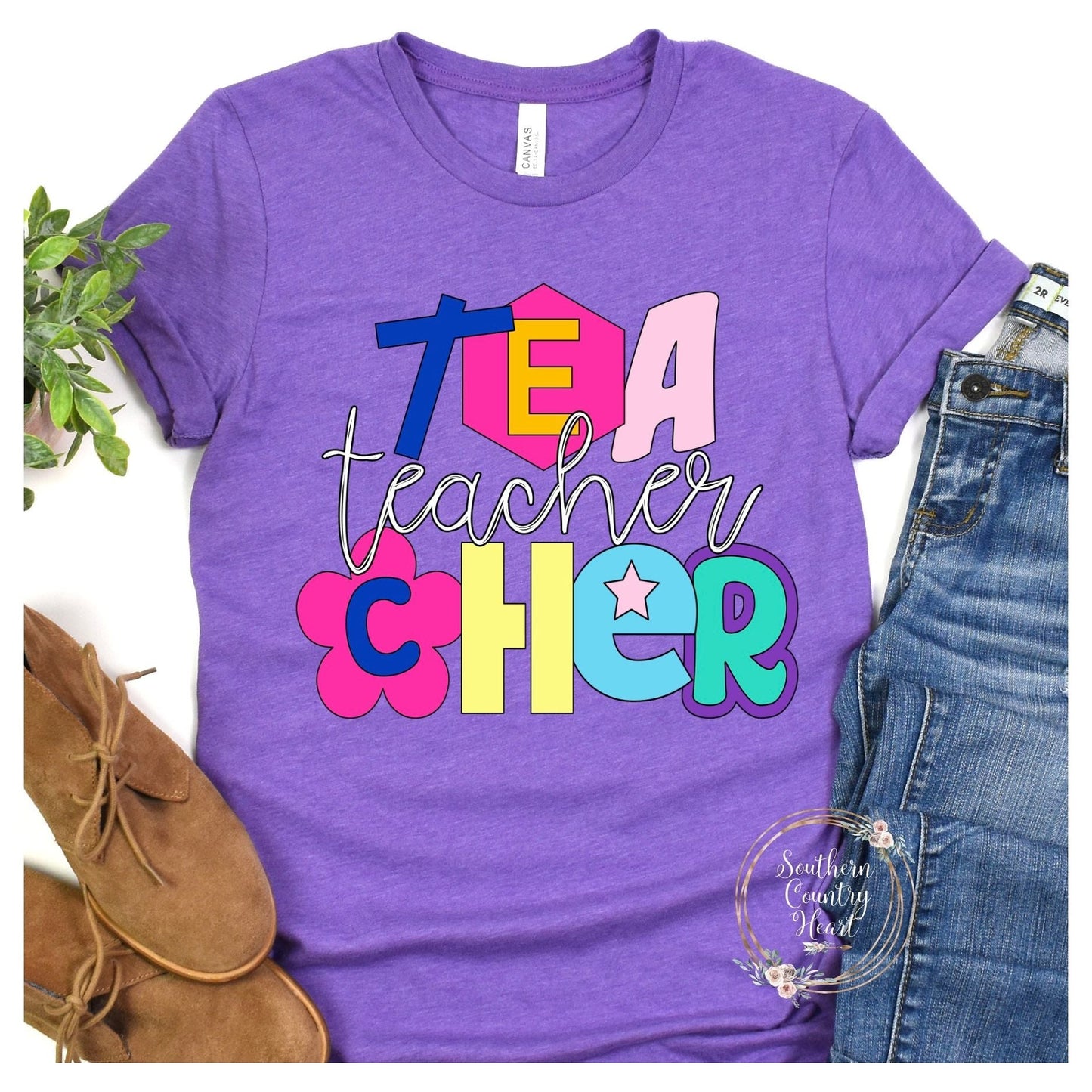 Funky and Fun Teacher Tee - Shirt - southerncountryheart.com