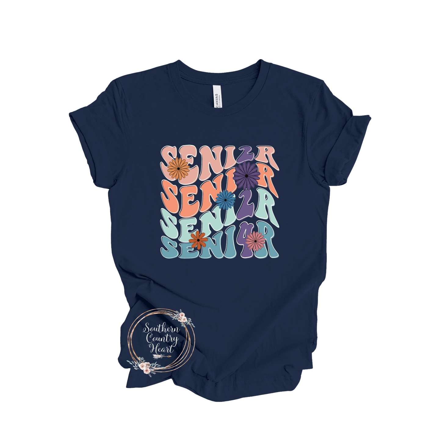 Boho Senior 2024 Colored Tee - Shirt - southerncountryheart.com