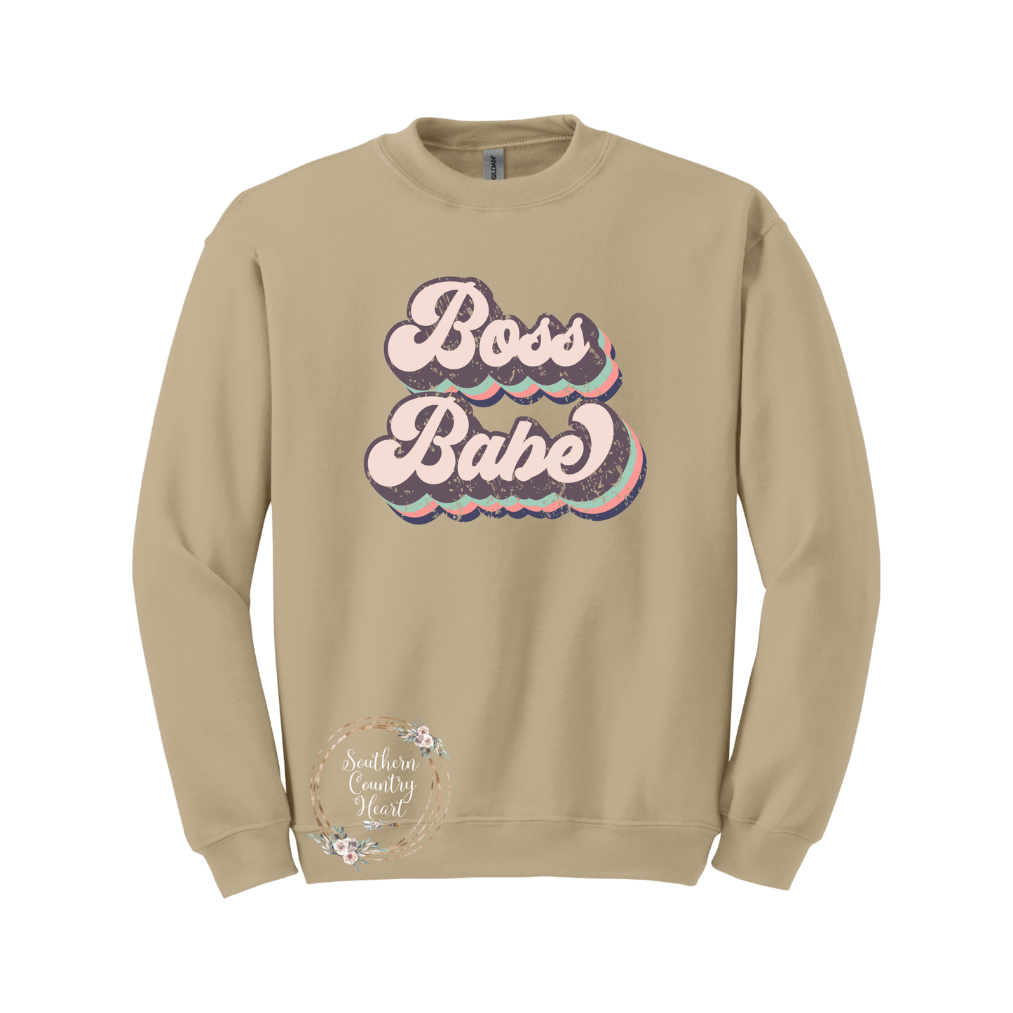 Boss Babe Sweatshirt - southerncountryheart.com