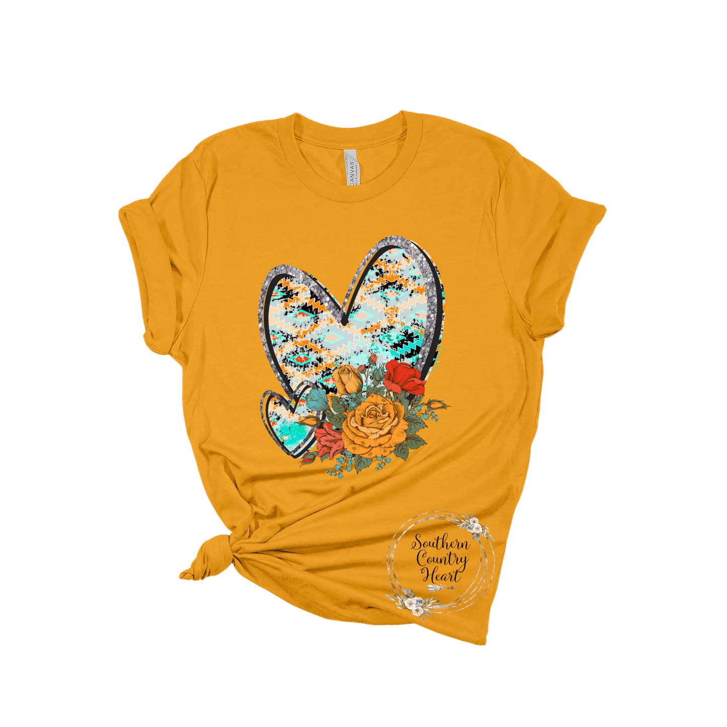 Funky Western Heart Tee - Shirt - southerncountryheart.com