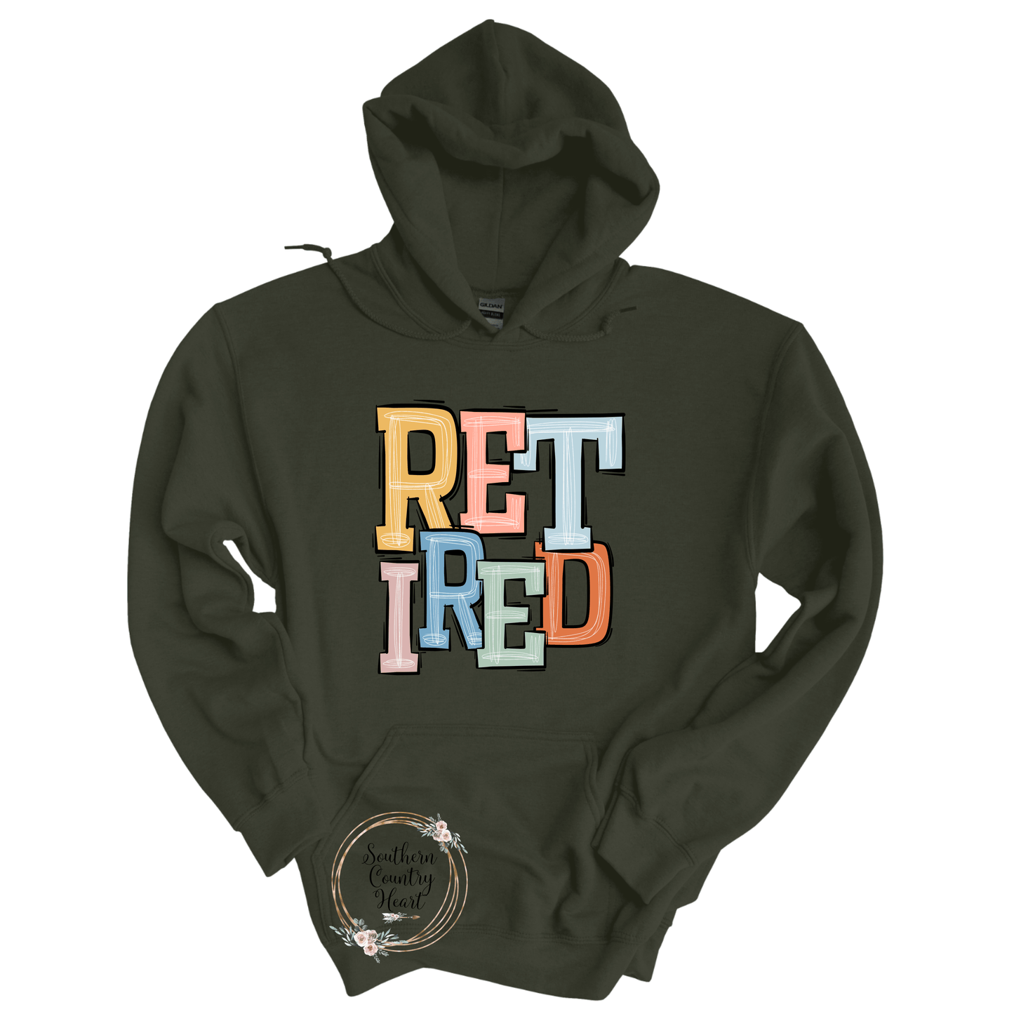 Boho Retired Hoodie - southerncountryheart.com
