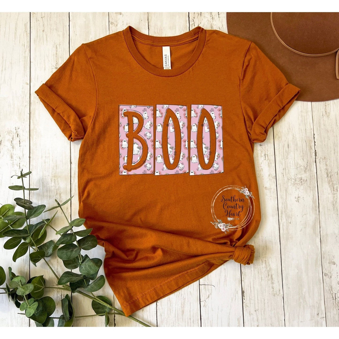 Groovy Ghost Boo Tee - Shirt - southerncountryheart.com