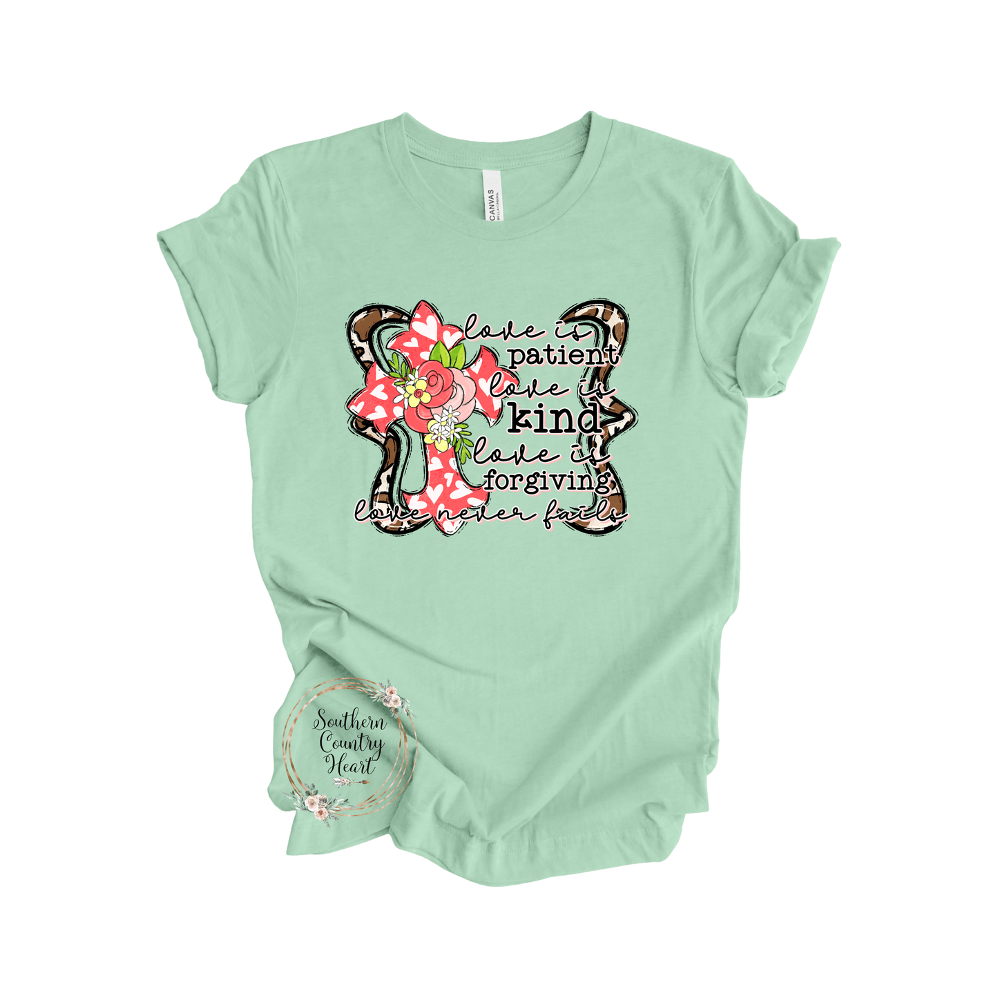 Love is Patient Love is Kind Tee - Shirt - southerncountryheart.com