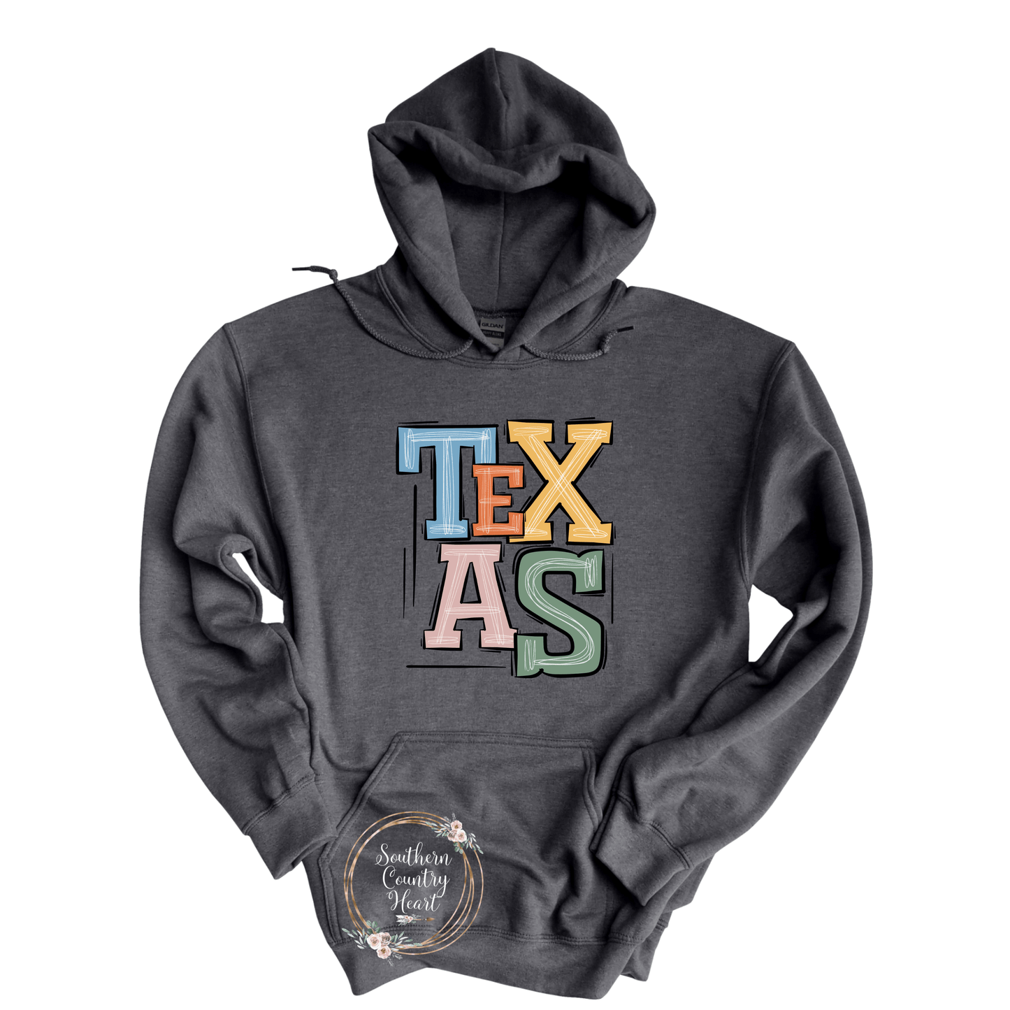 Boho Texas Hoodie - southerncountryheart.com