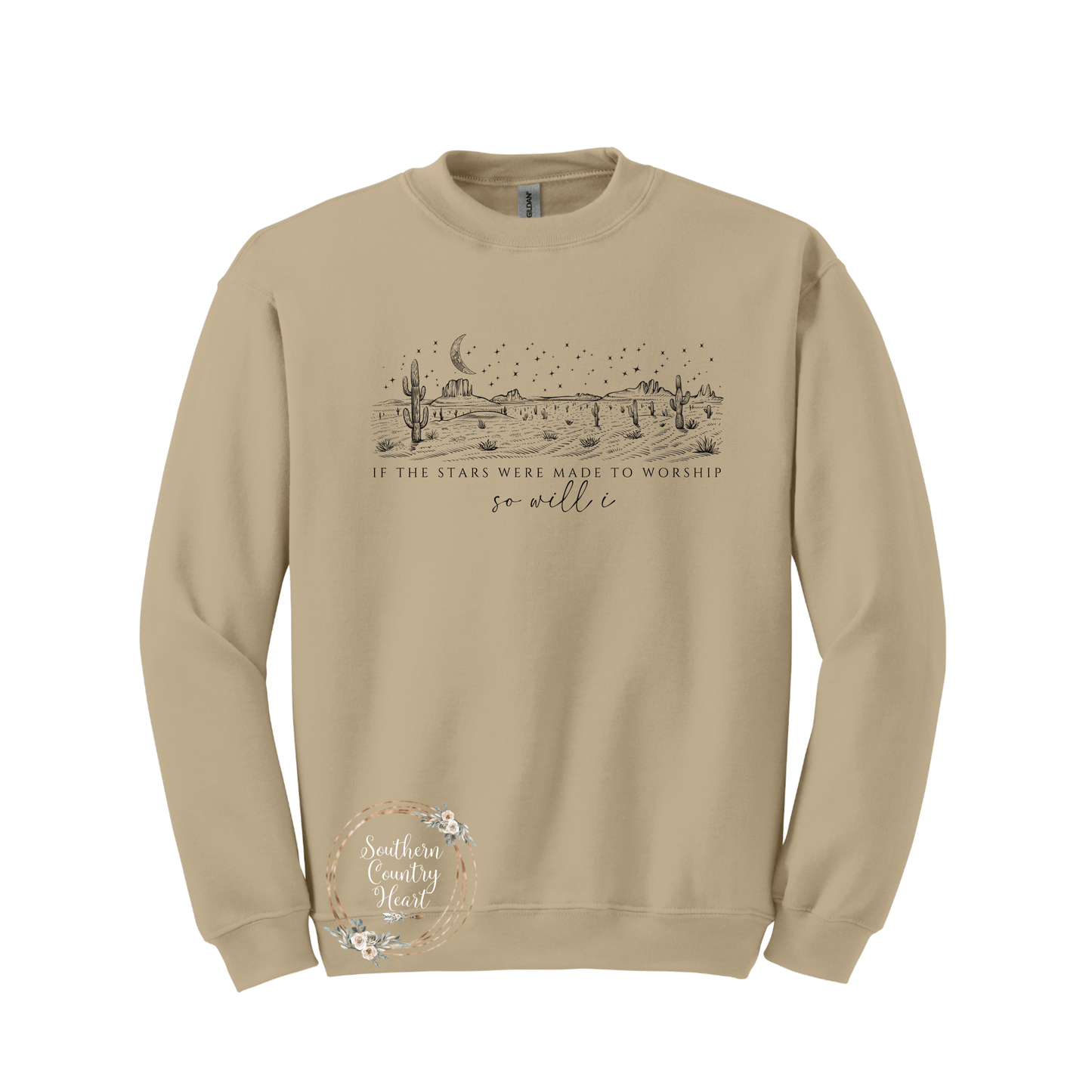 If The Stars Were Made To Worship Sweatshirt - southerncountryheart.com