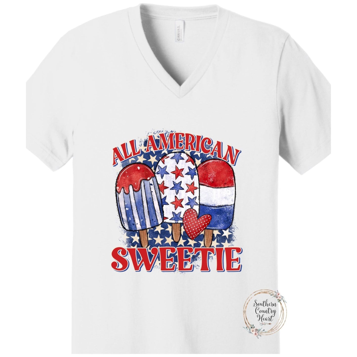 All American Sweetie Tee - Shirt - southerncountryheart.com