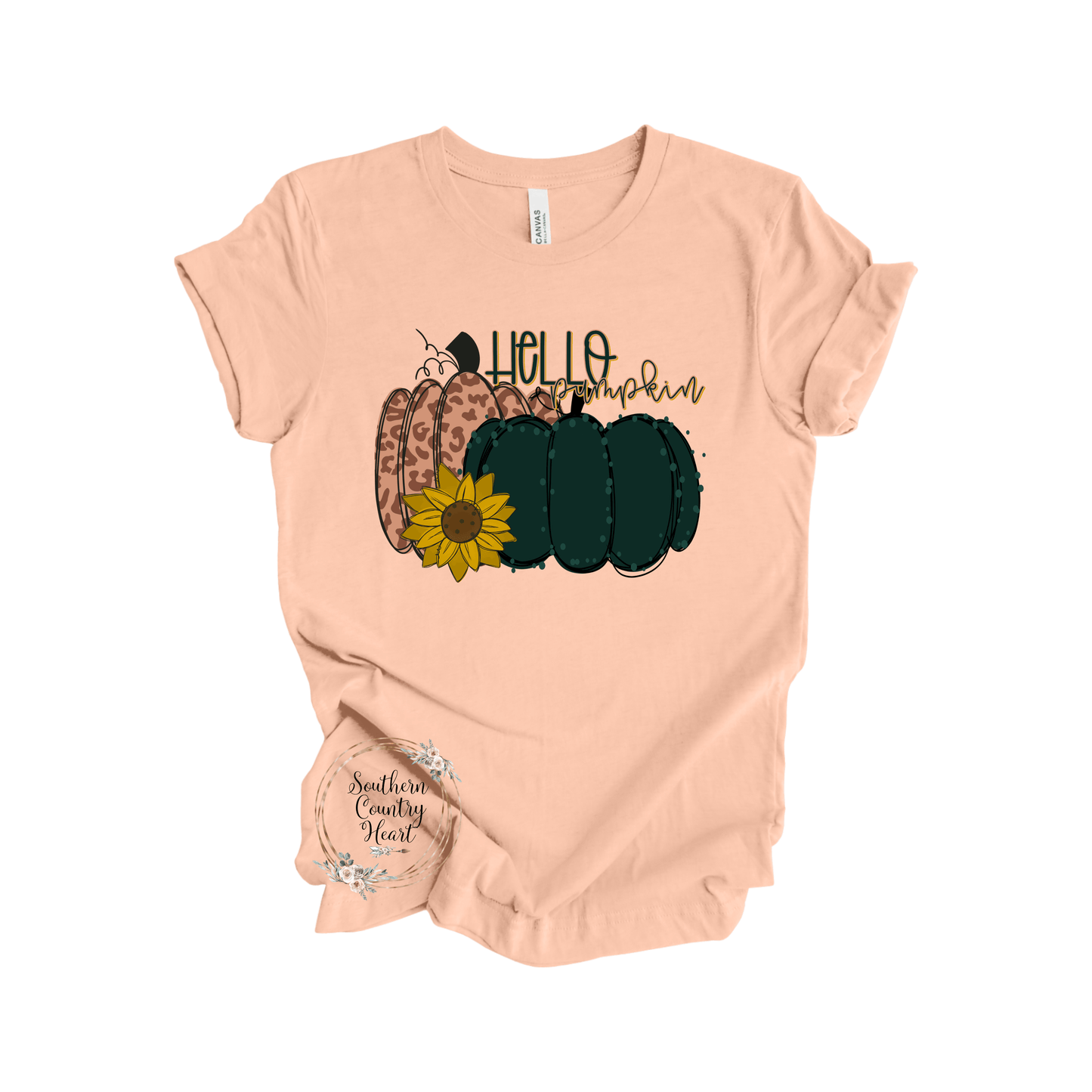 Hello Pumpkin Tee - Shirt - southerncountryheart.com
