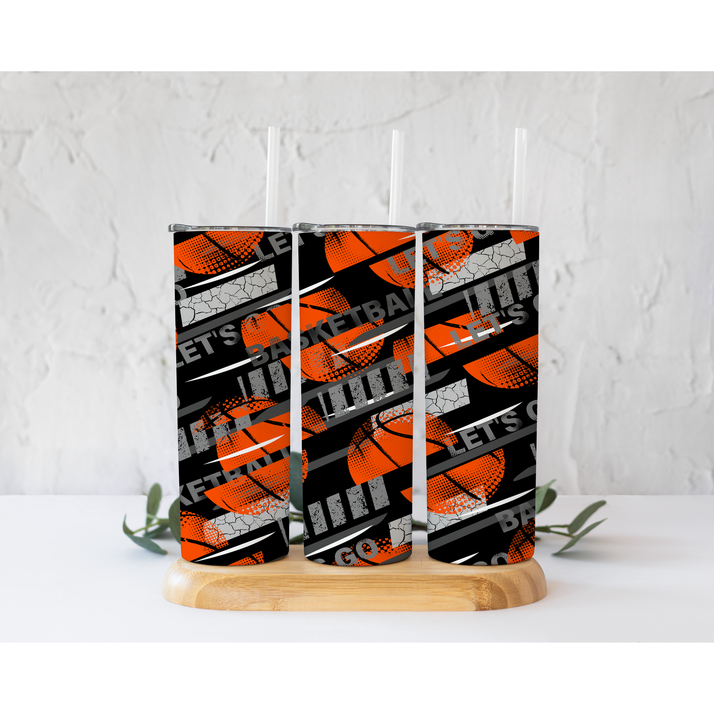 Basket Ball Let's Go Milky Way - Skinny Tumbler