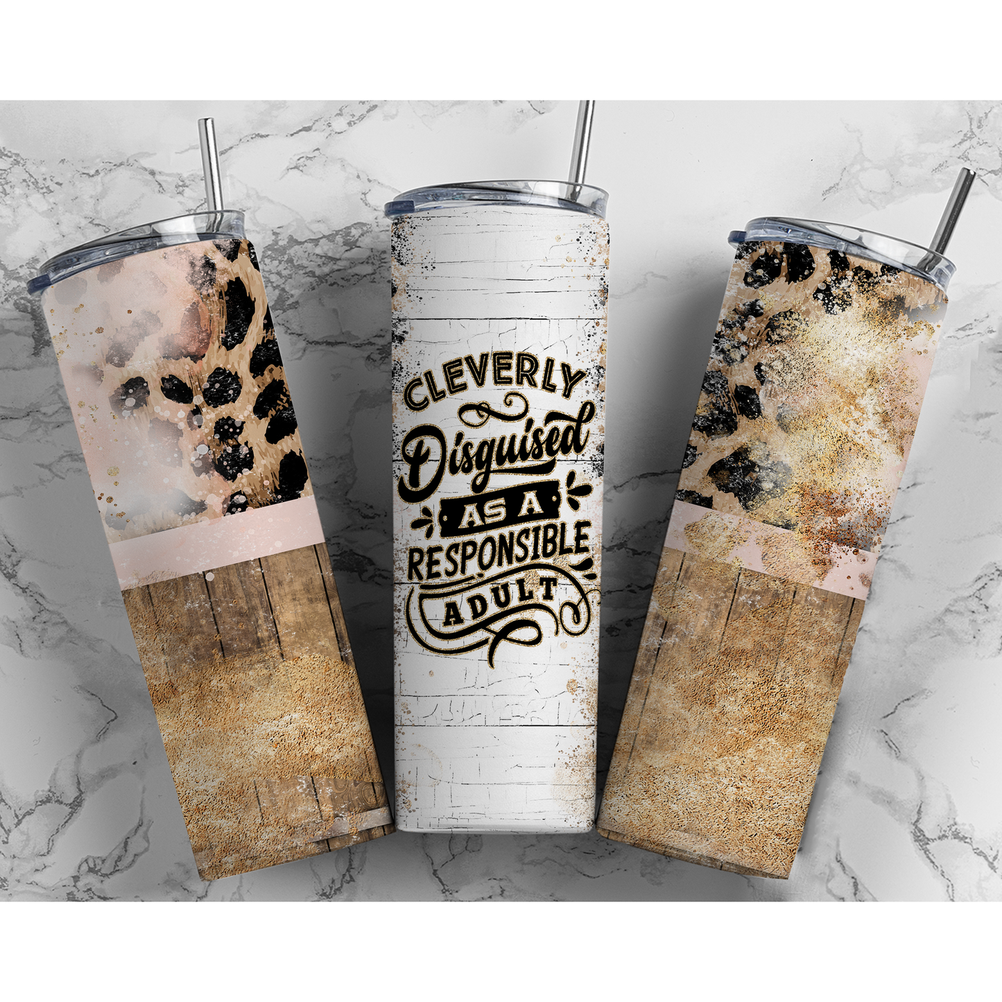 Cleverly Disguised as a Responsible Adult - Skinny Tumbler