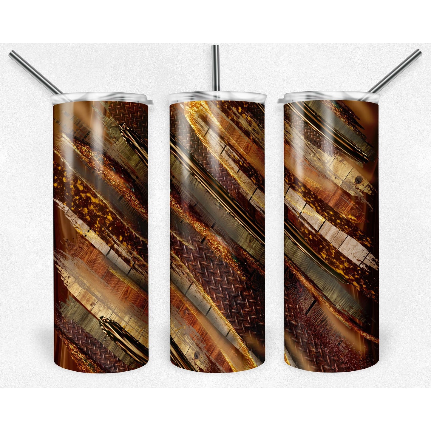 Wood Milky Way - Skinny Tumbler