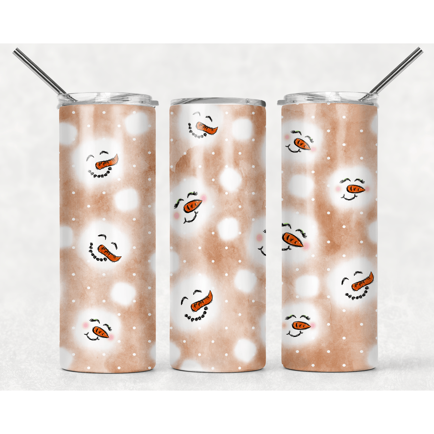Hot Chocolate Snowman Marshmellow - Skinny Tumbler - southerncountryheart.com