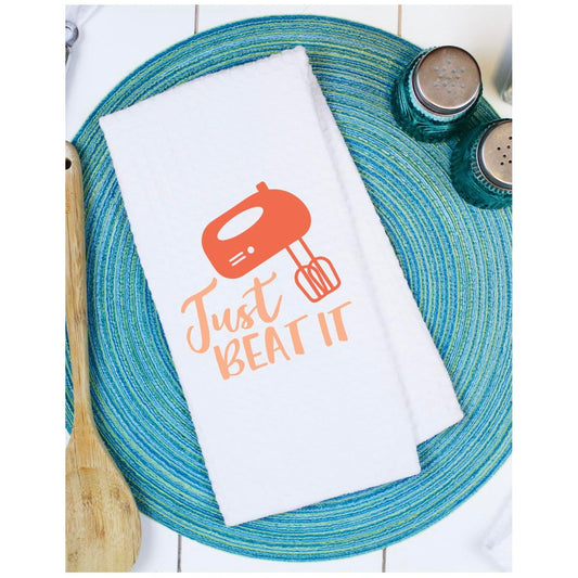 Just Beat it Waffle Tea Towels