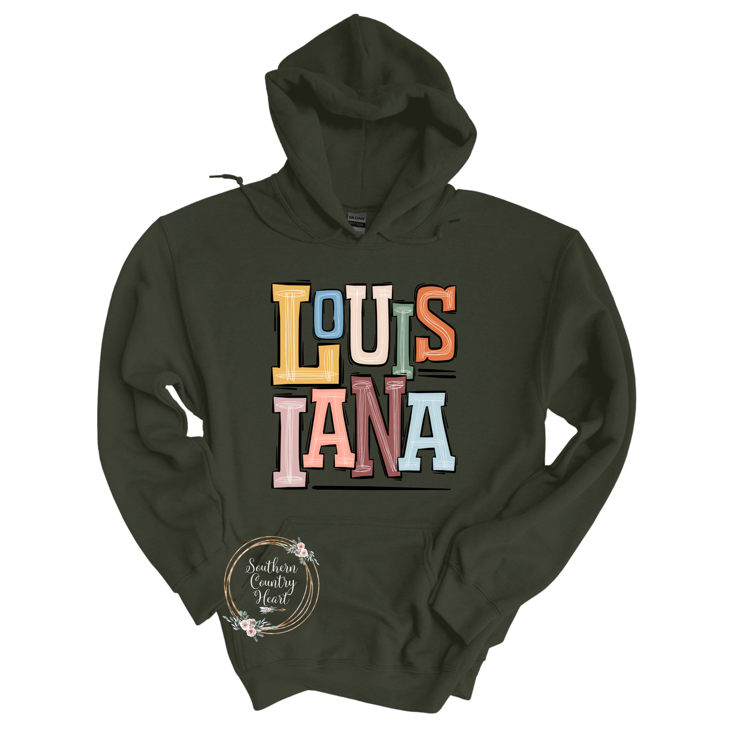 Boho Louisiana Hoodie