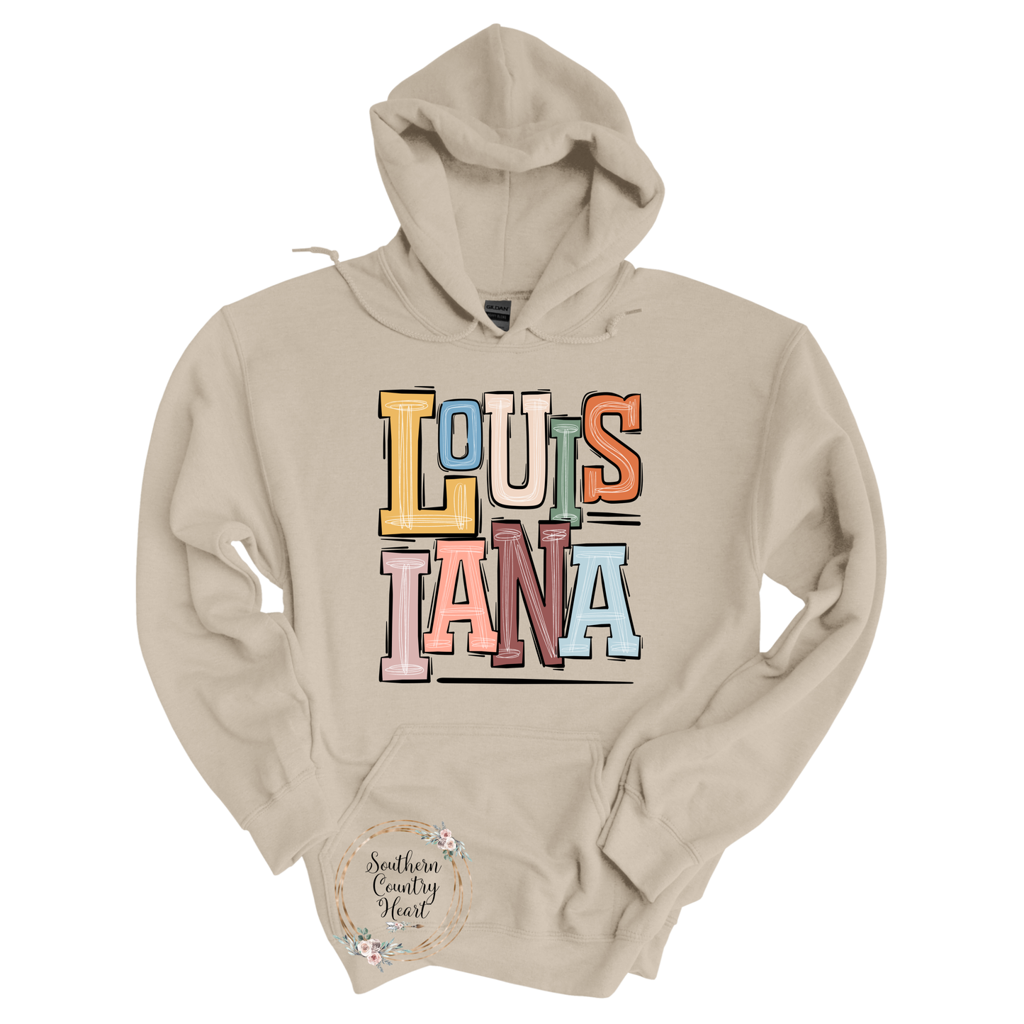 Boho Louisiana Hoodie