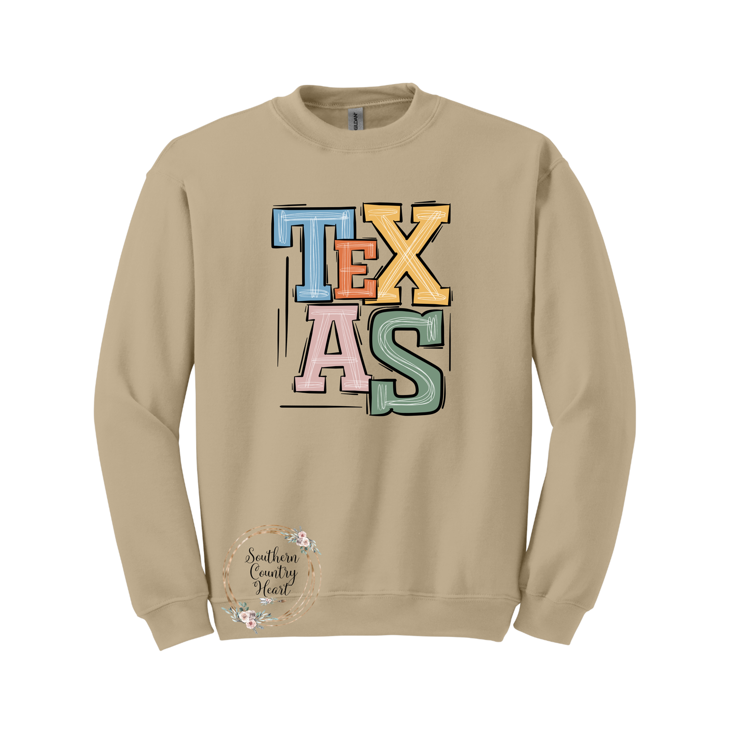 Boho Texas Sweatshirt