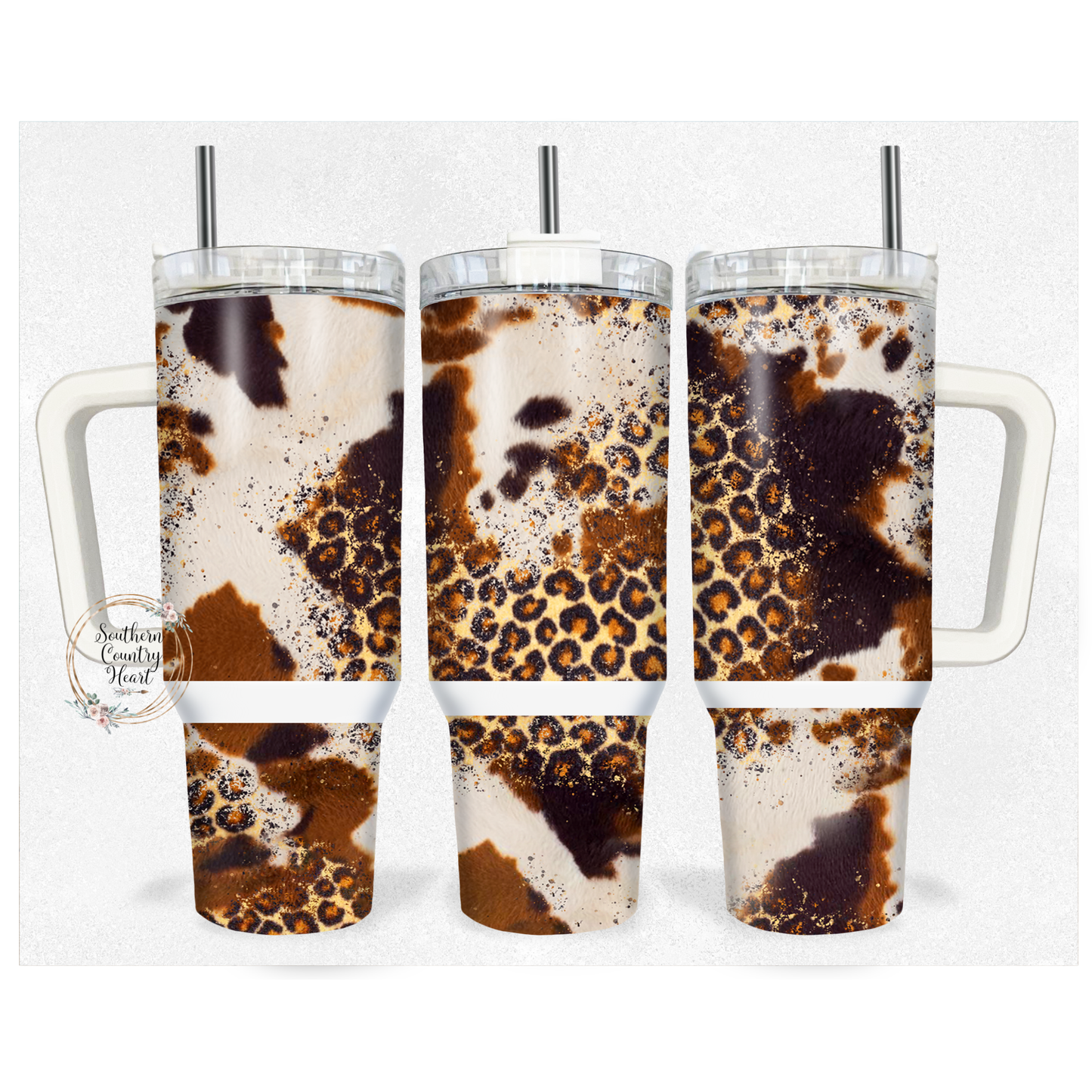 Cow Leopard - 40oz Tumbler