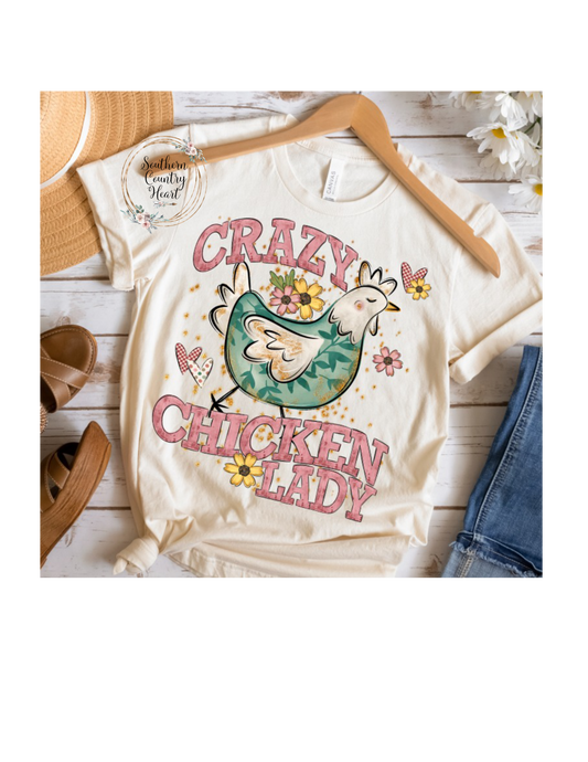 Crazy Chicken Lady Tee-Shirt