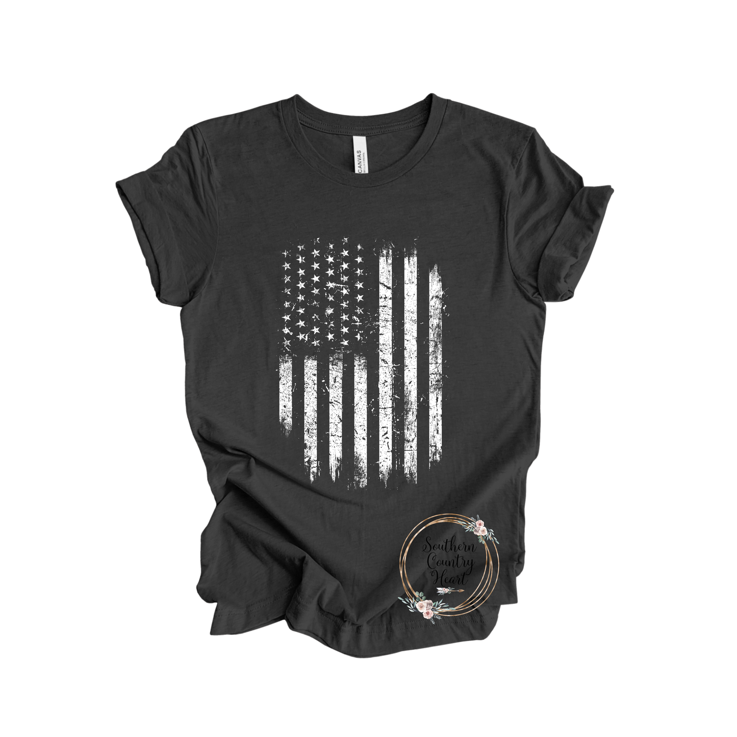 Distressed Flag Tee-Shirt