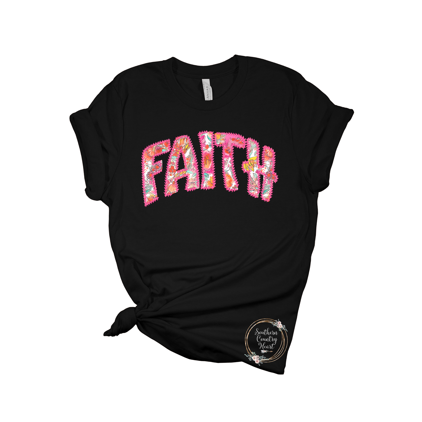 Faith Faux Stitch Tee-Shirt