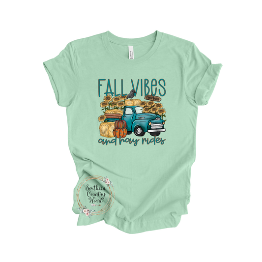 Fall Vibes & Hay Rides Tee-Shirt