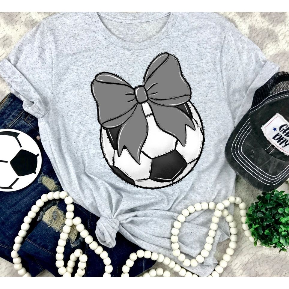 Bows and Soccer Tee-Shirt