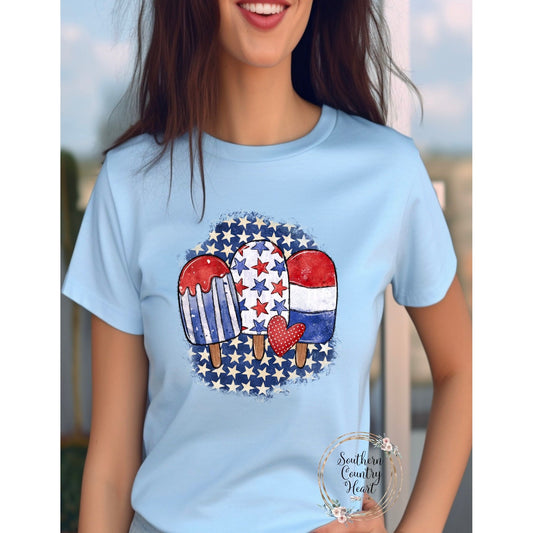 Patriotic Popsicles Trio Tee-Shirt