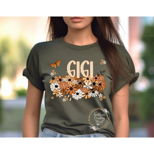 Fall Floral Gigi Tee-Shirt