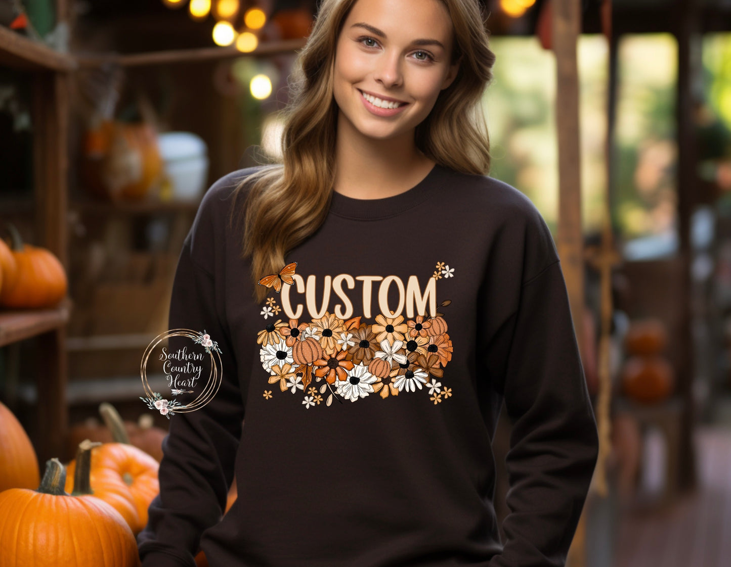 Fall Floral Custom Sweatshirt