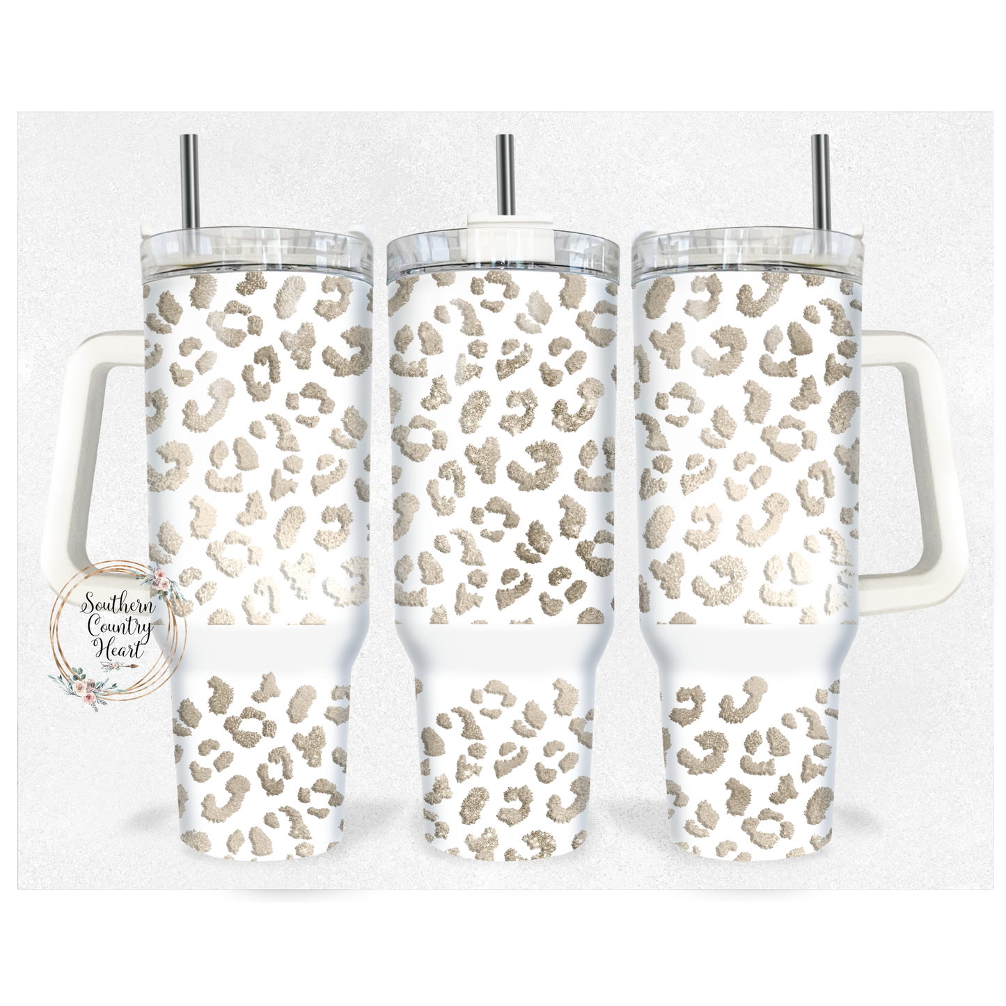 Leopard Champagne Gold - 40oz Tumbler