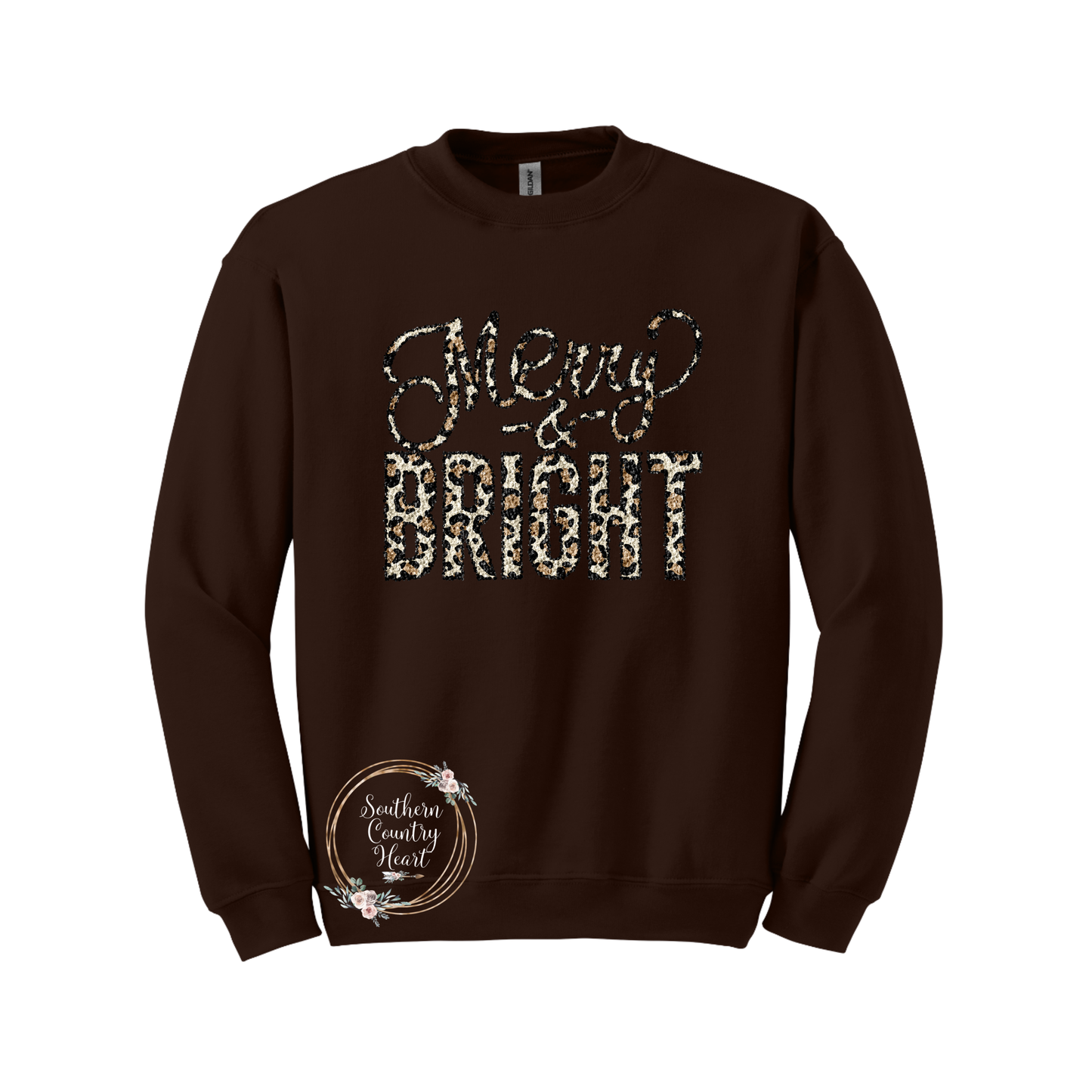 Leopard Merry & Bright Sweatshirt