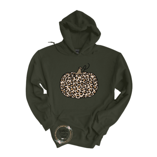 Leopard Pumpkin Hoodie