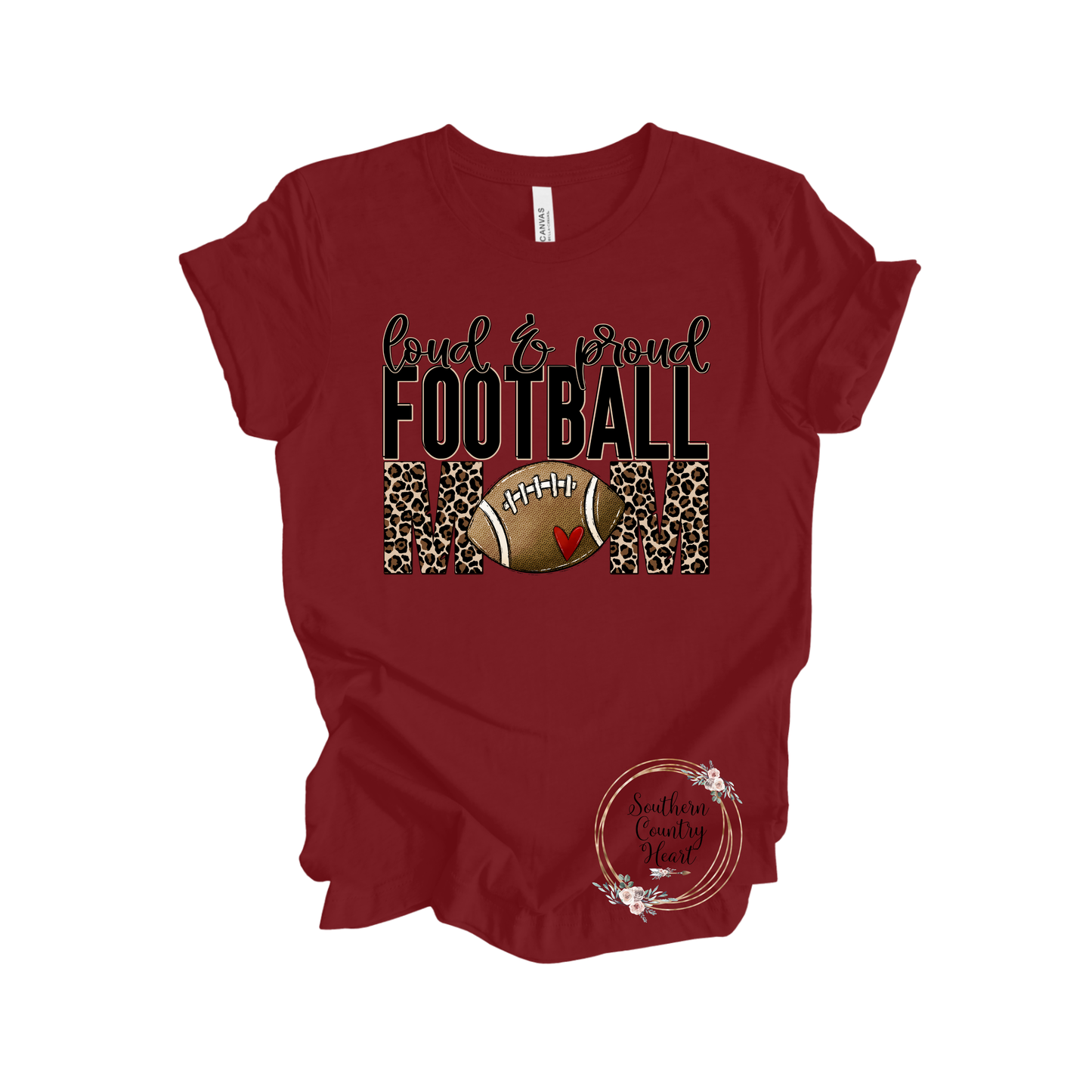 Loud & Proud Football Mom Tee-Shirt