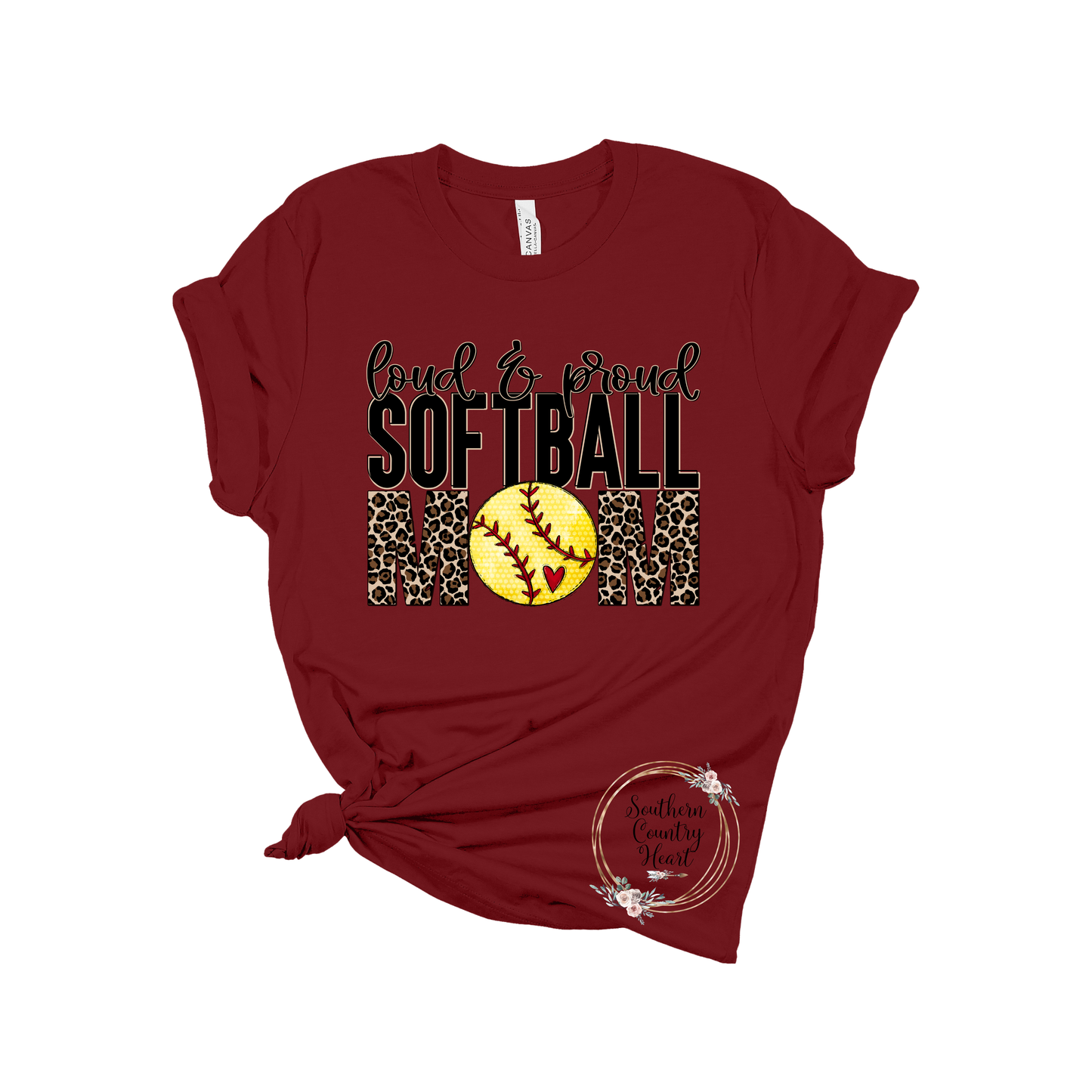 Loud & Proud Softball Mom Tee-Shirt