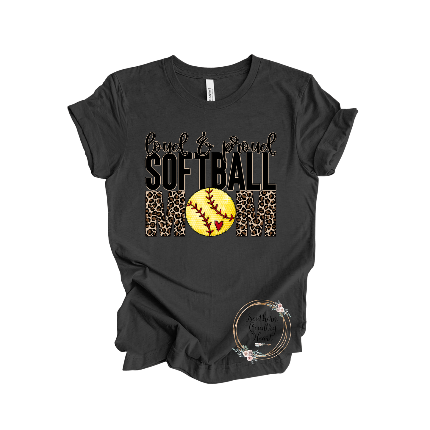 Loud & Proud Softball Mom Tee-Shirt