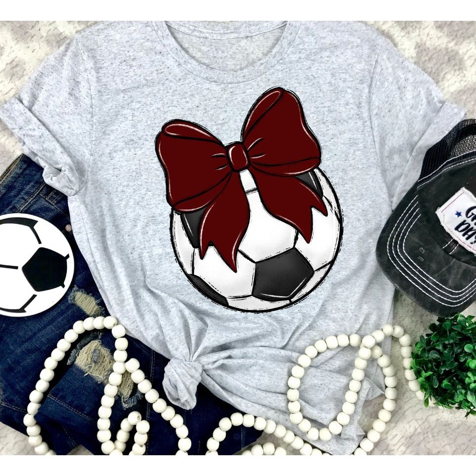 Bows and Soccer Tee-Shirt