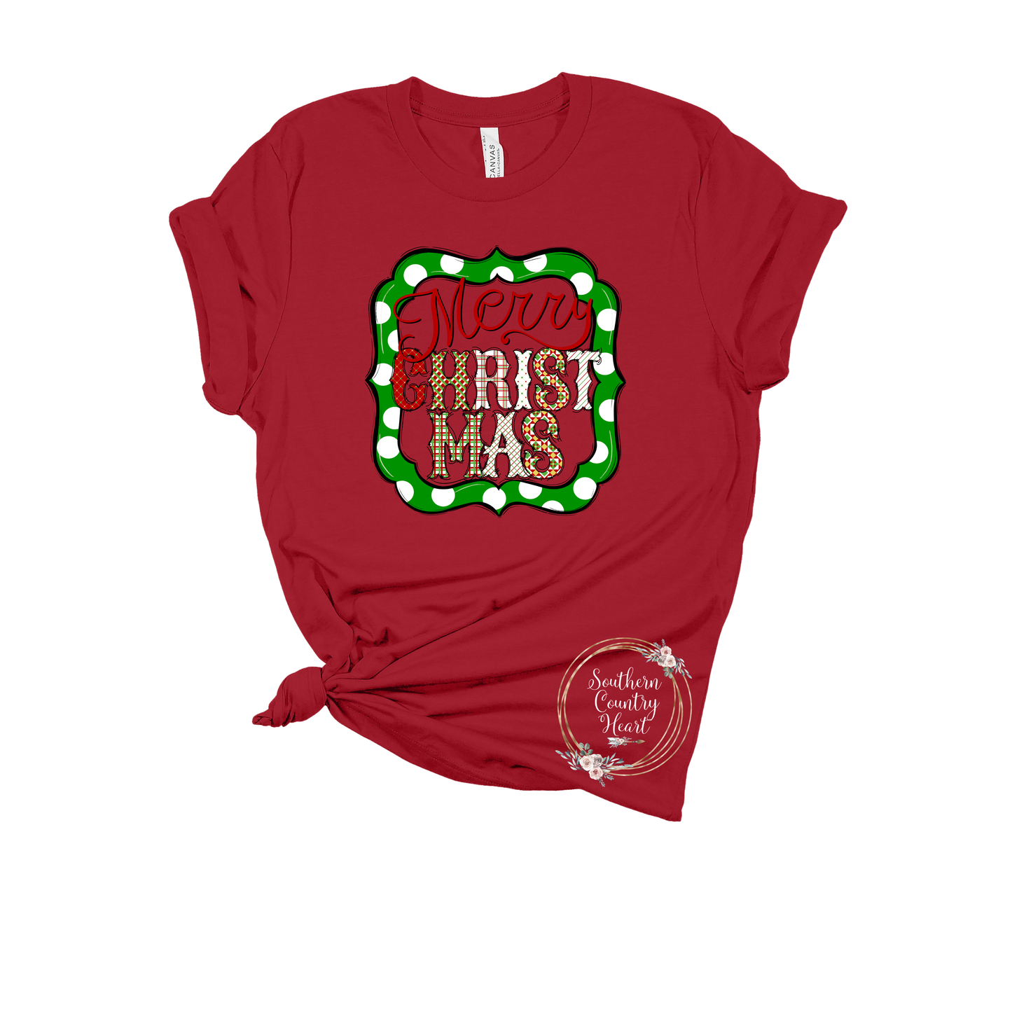 Merry Christmas With Frame Tee-Shirt