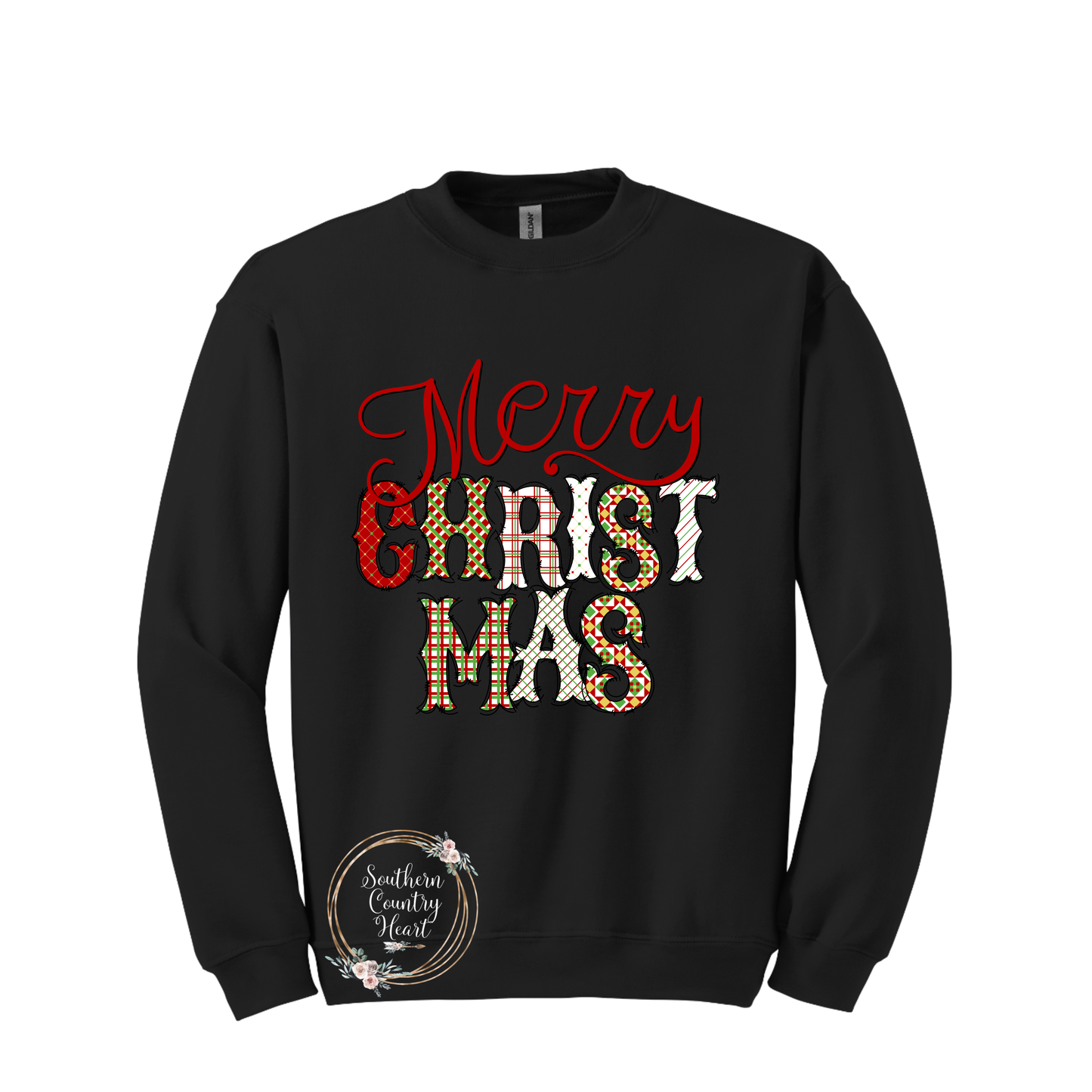 Merry Christmas Without Frame Sweatshirt