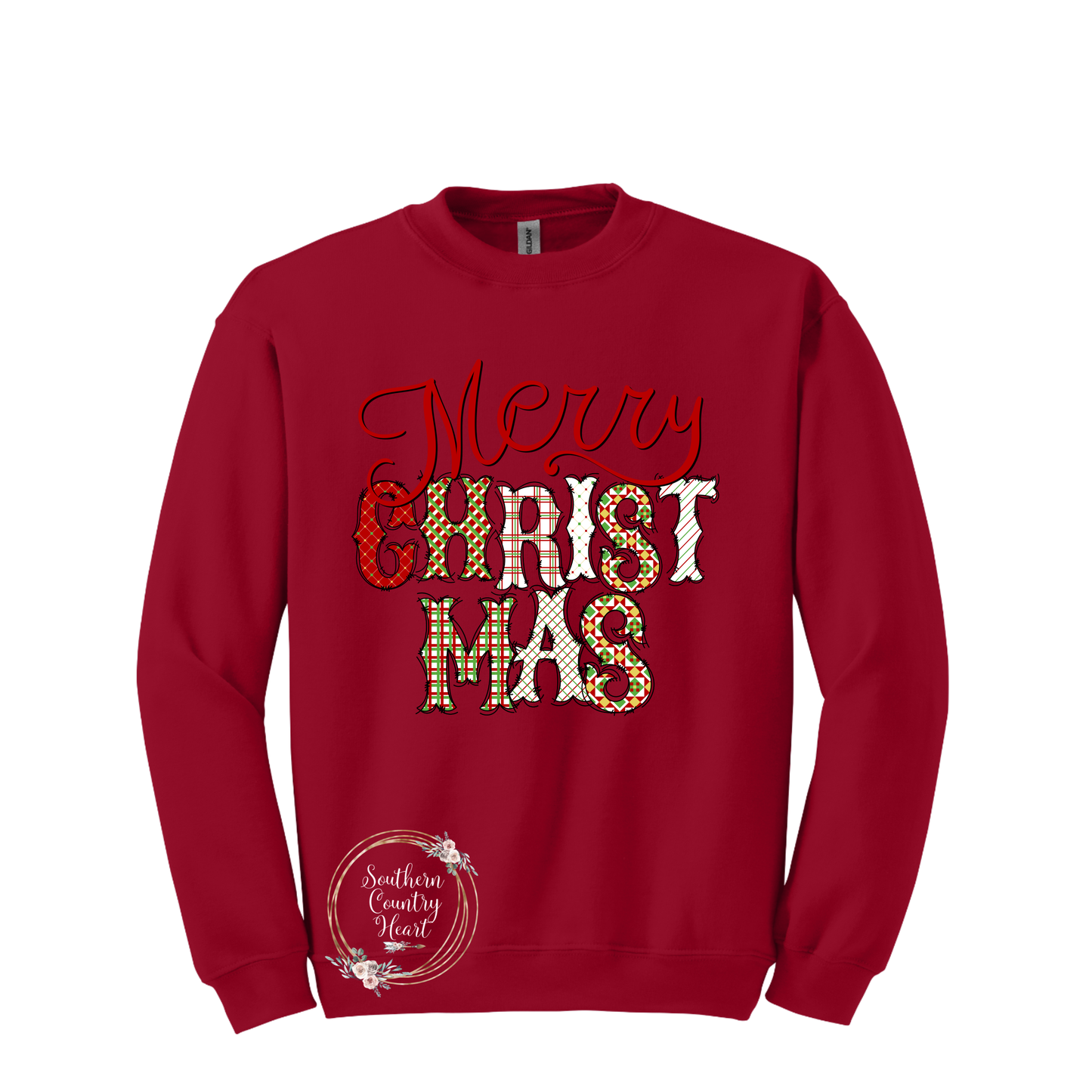 Merry Christmas Without Frame Sweatshirt