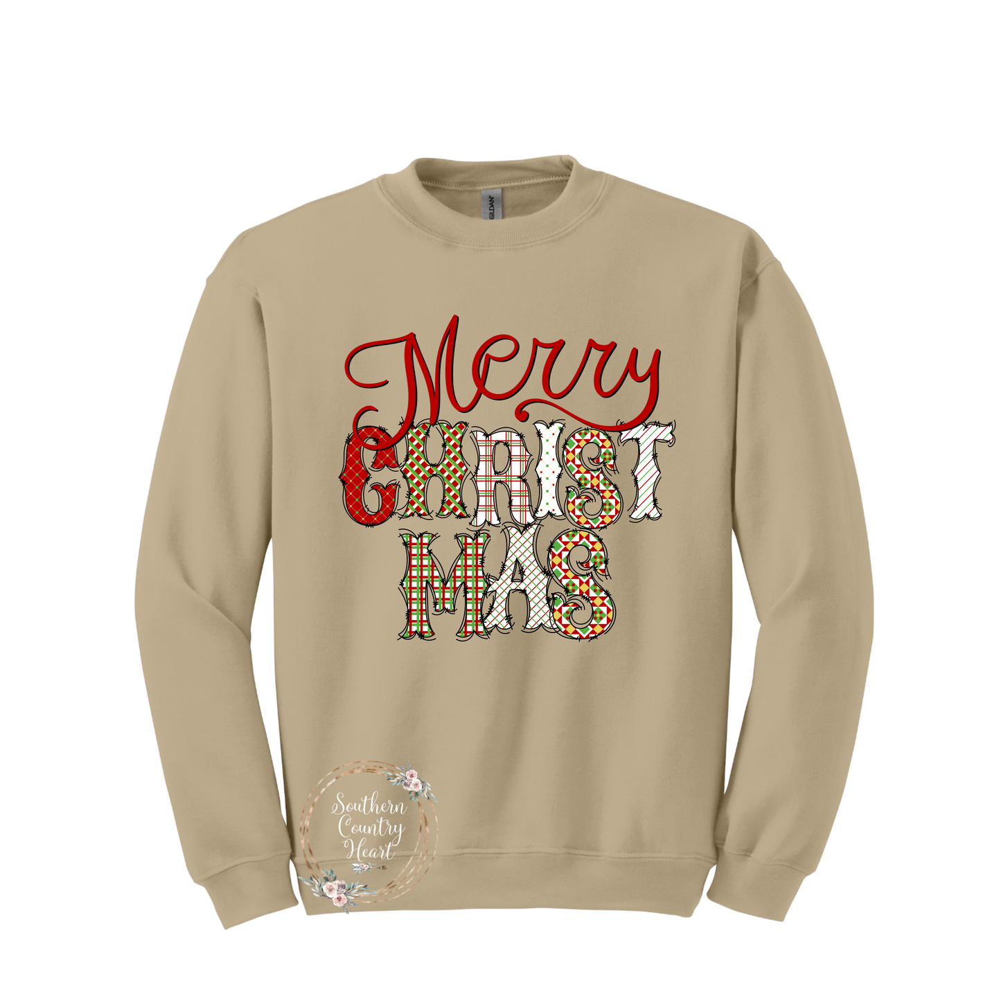 Merry Christmas Without Frame Sweatshirt