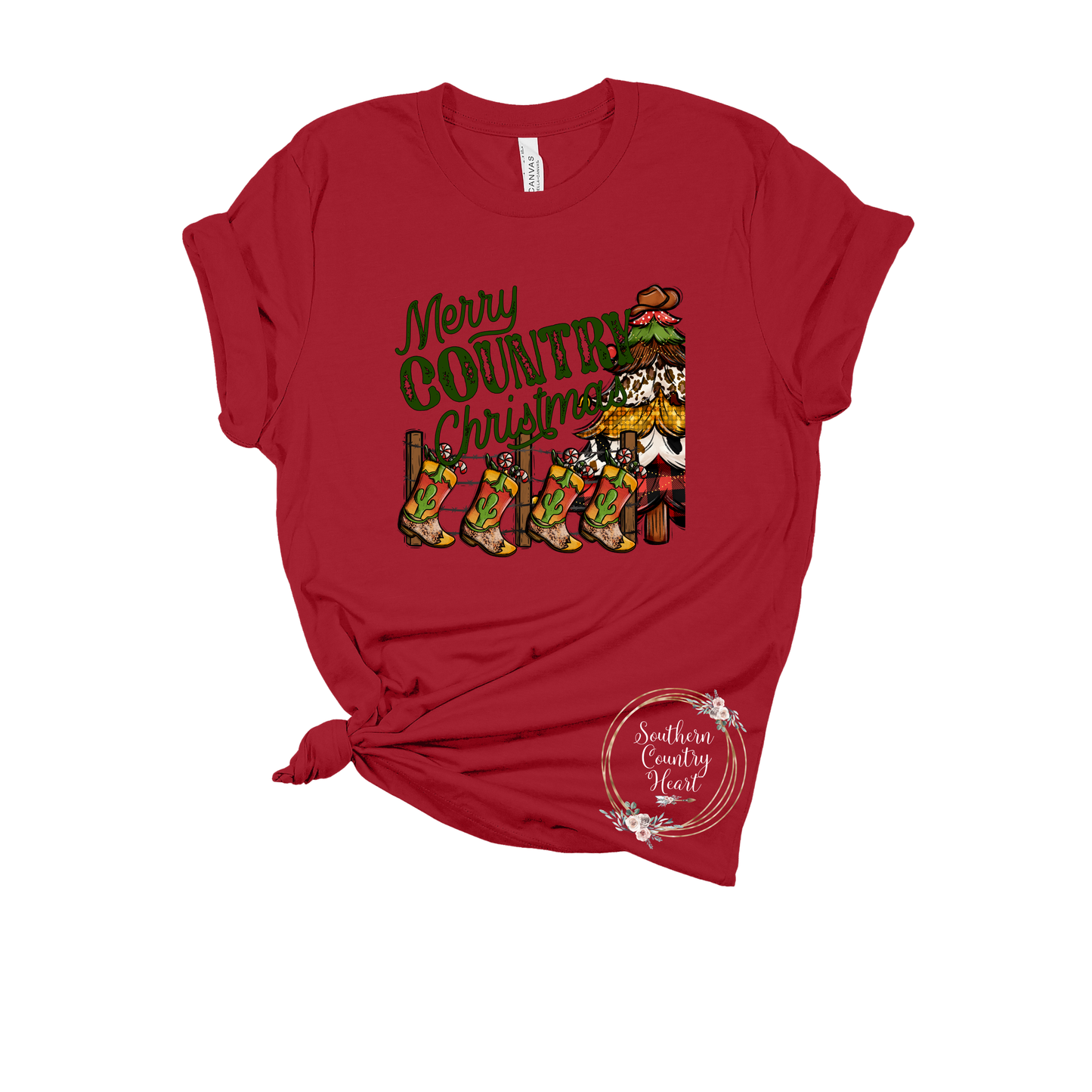 Merry Country Christmas Tee-Shirt