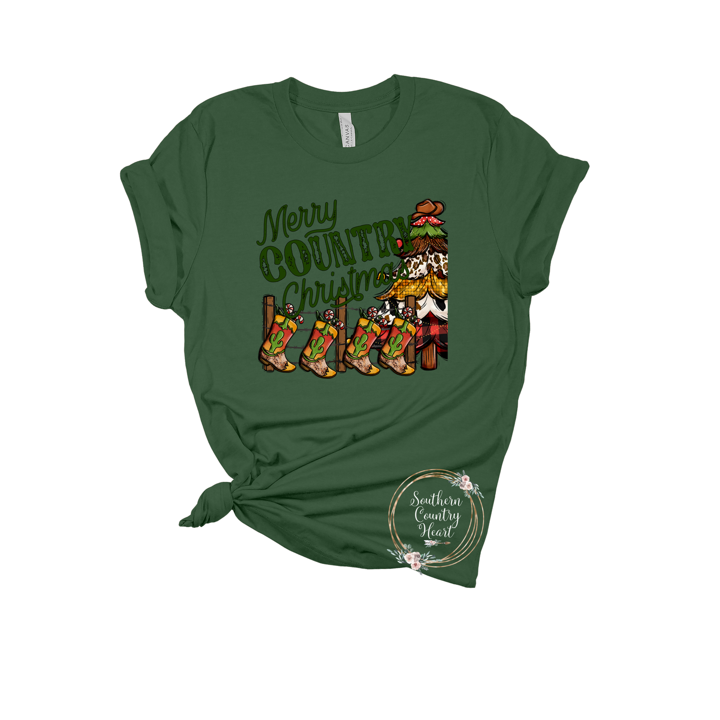 Merry Country Christmas Tee-Shirt