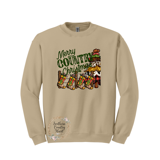 Merry Country Christmas Sweatshirt