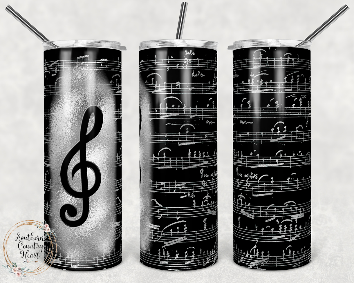 Music Sheet - Skinny Tumbler
